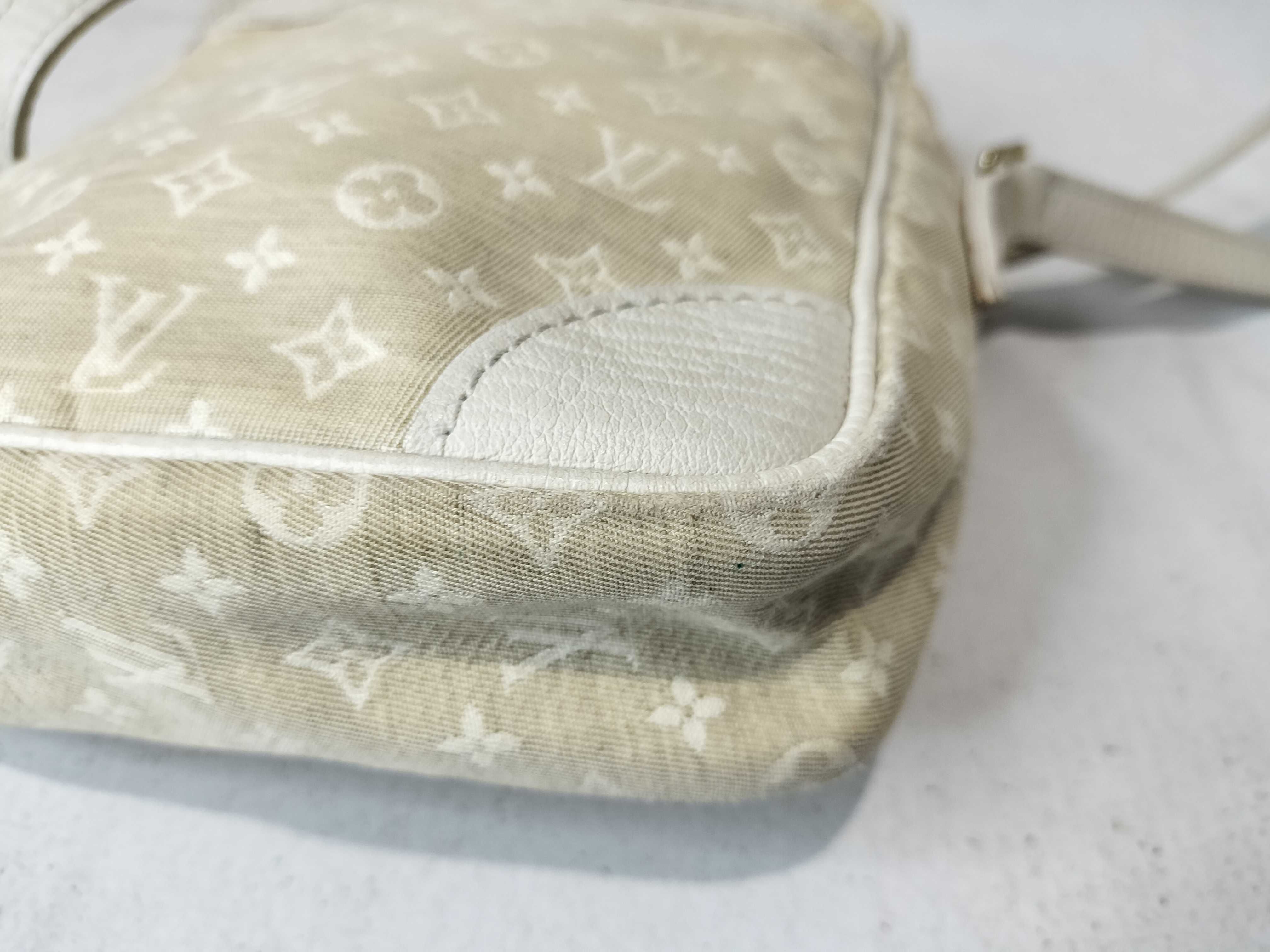 Monogram Mini Lin M95318 Danube Shoulder Bag White Shoulder Bag — view 6