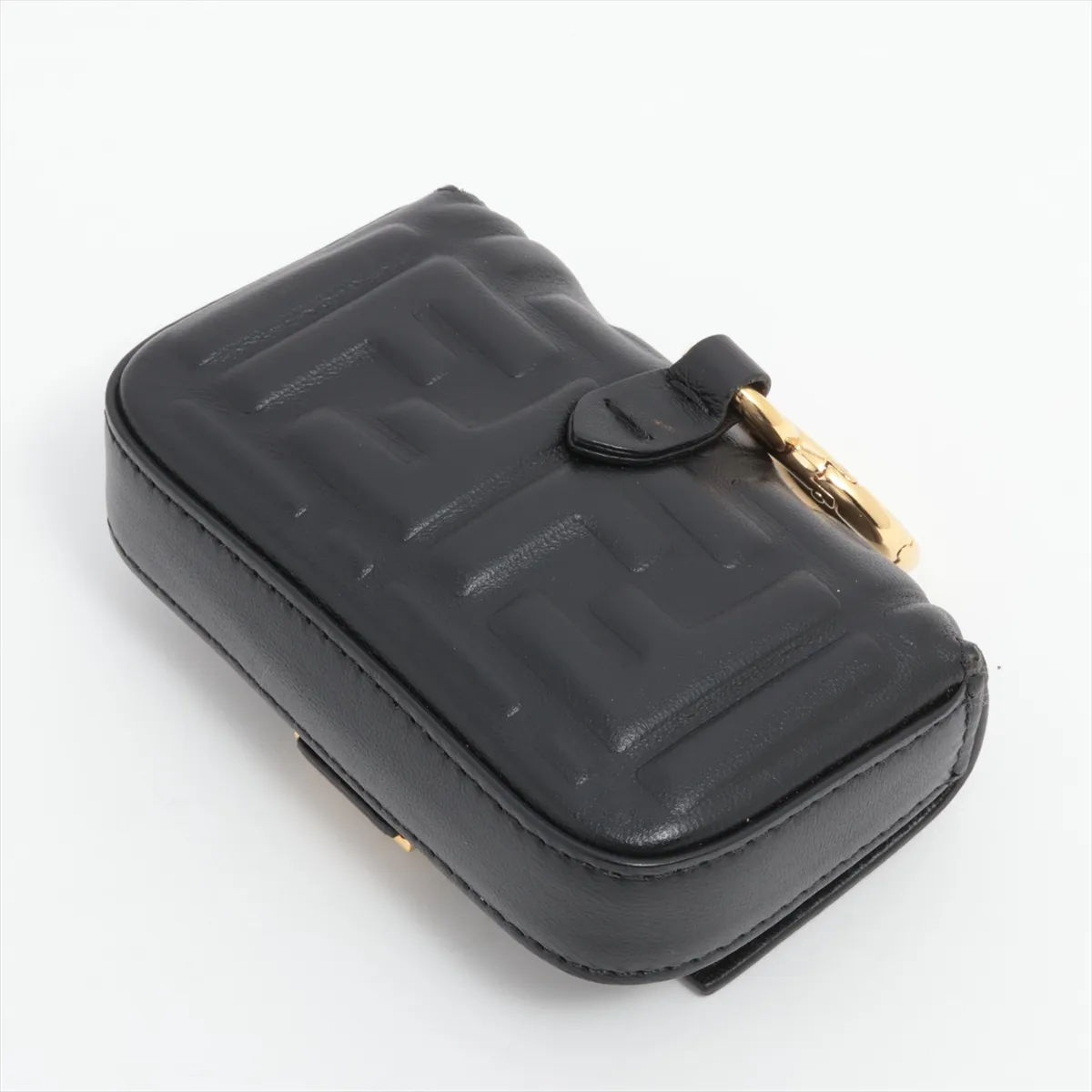 Zucca Nano Baguette 7AR844 Leather Shoulder Pouch Black — view 2