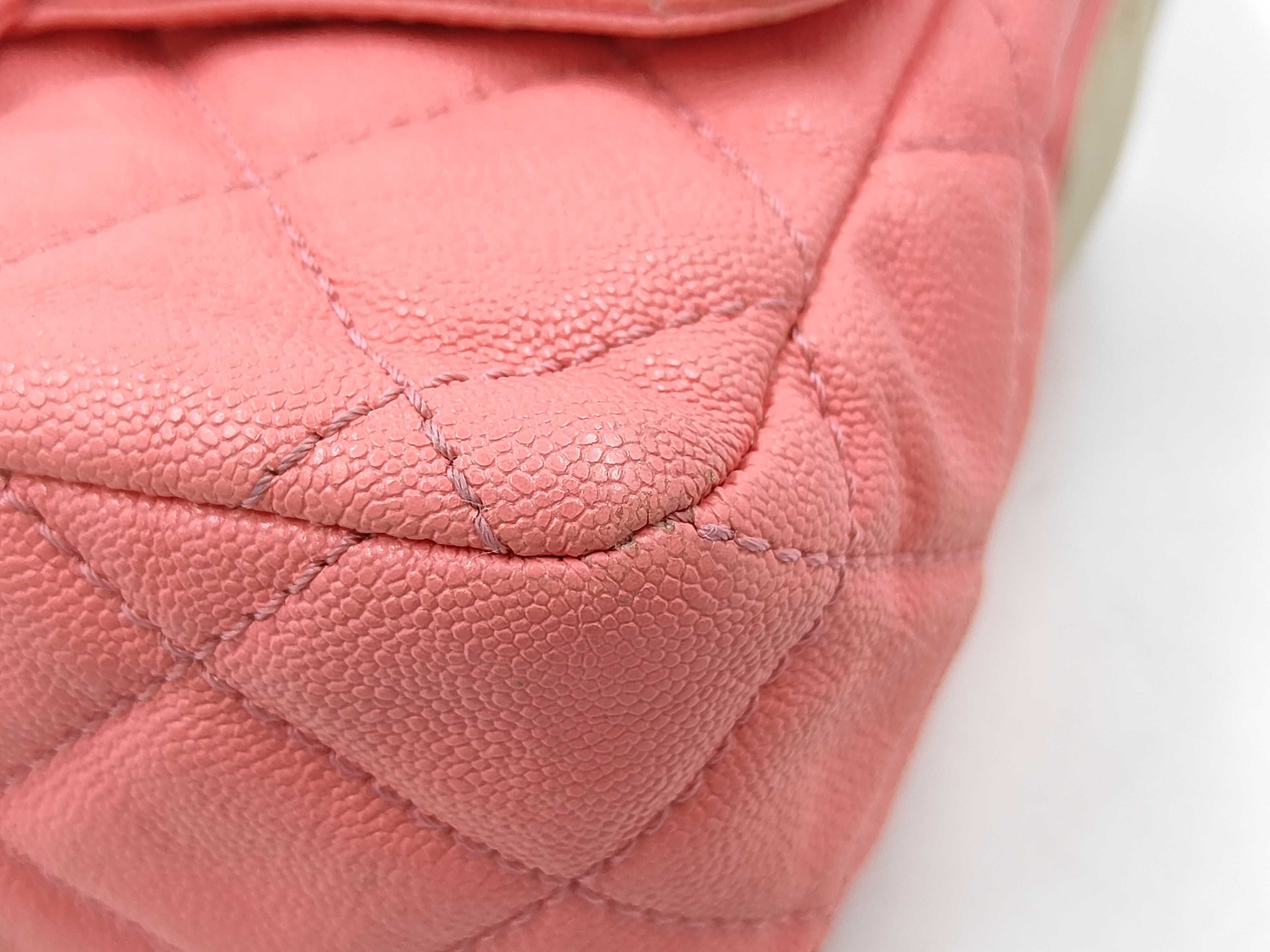 Matelassé 20 Caviar Skin Pink Shoulder Bag — view 6