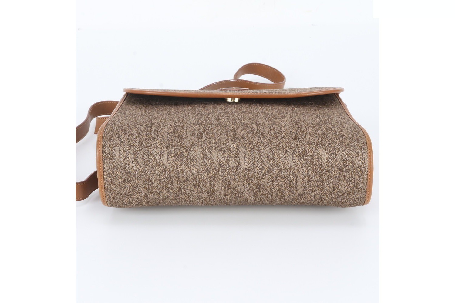 Vintage Gucci Logo all-over pattern 001 14 0712 Leather Shoulder Bag — view 6