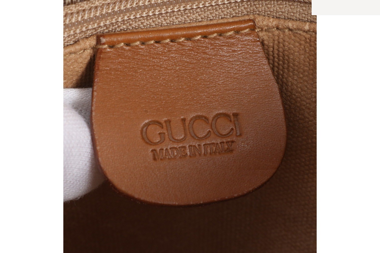 Vintage Gucci Logo all-over pattern 001 14 0712 Leather Shoulder Bag — view 8
