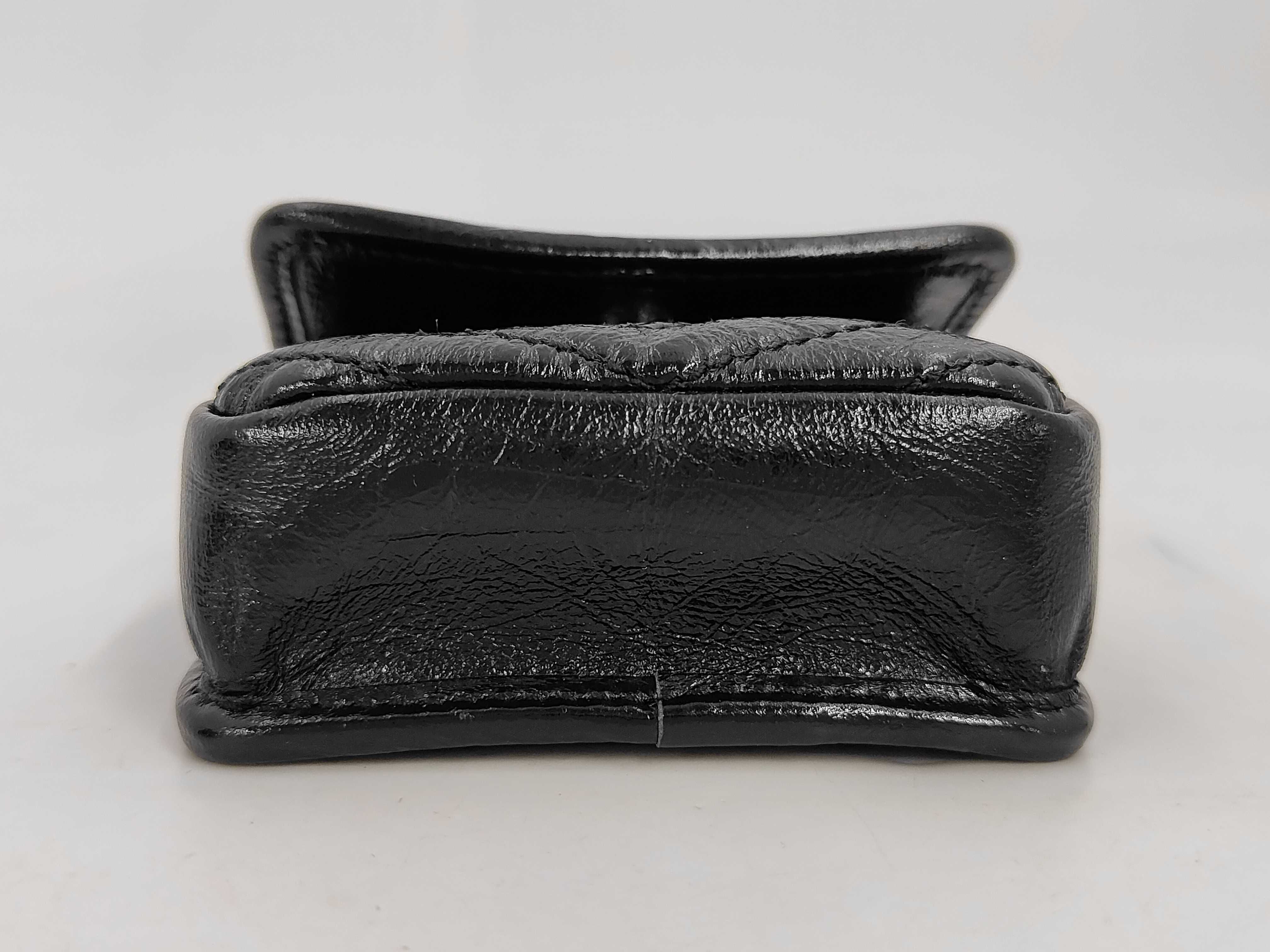 NIKI AirPods Chain Shoulder Earphone Case Black Vintage Leather 710844 Other Accessories — view 3