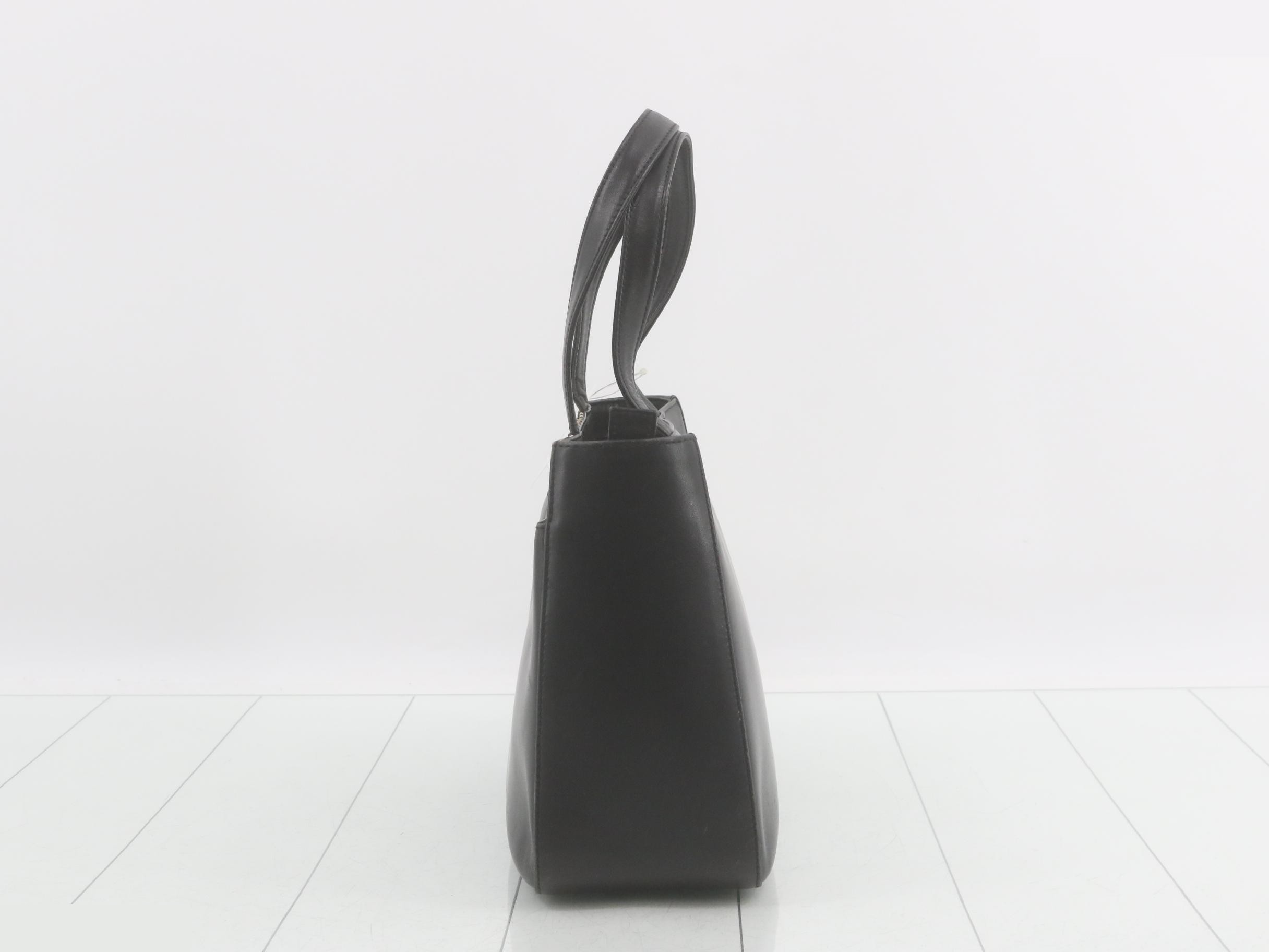 Leather, Black, W27.5 H20 D10 — view 3