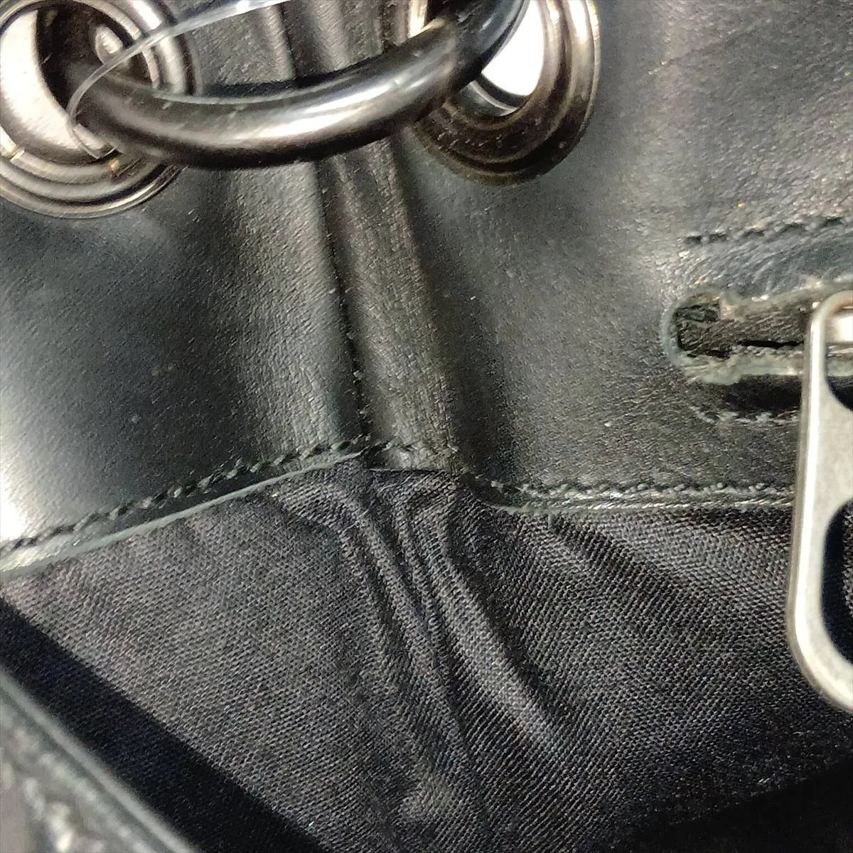 Intrecciato Leather Shoulder Bag, Black — view 12