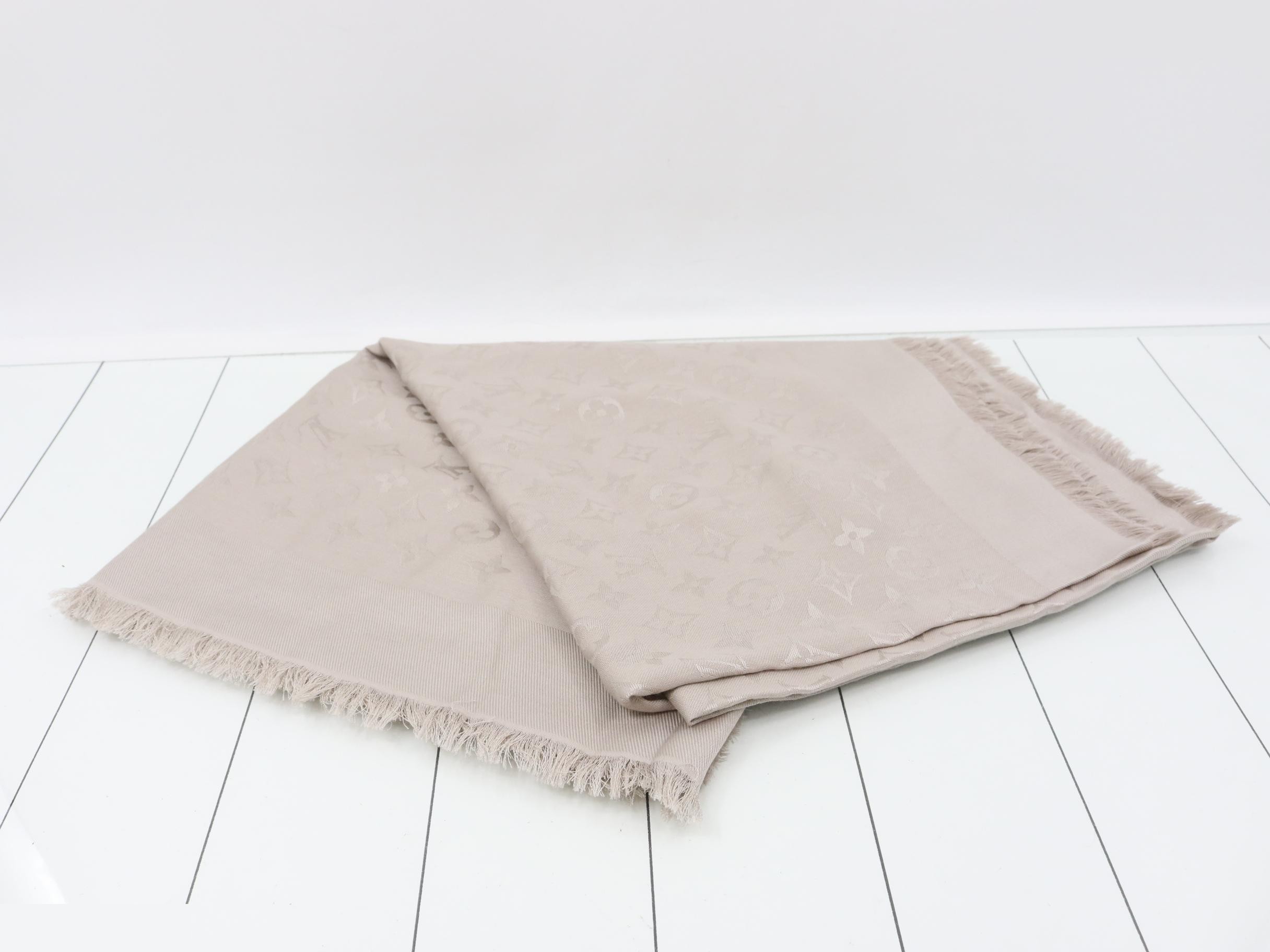 Monogram Gris Perle Scarf — view 3
