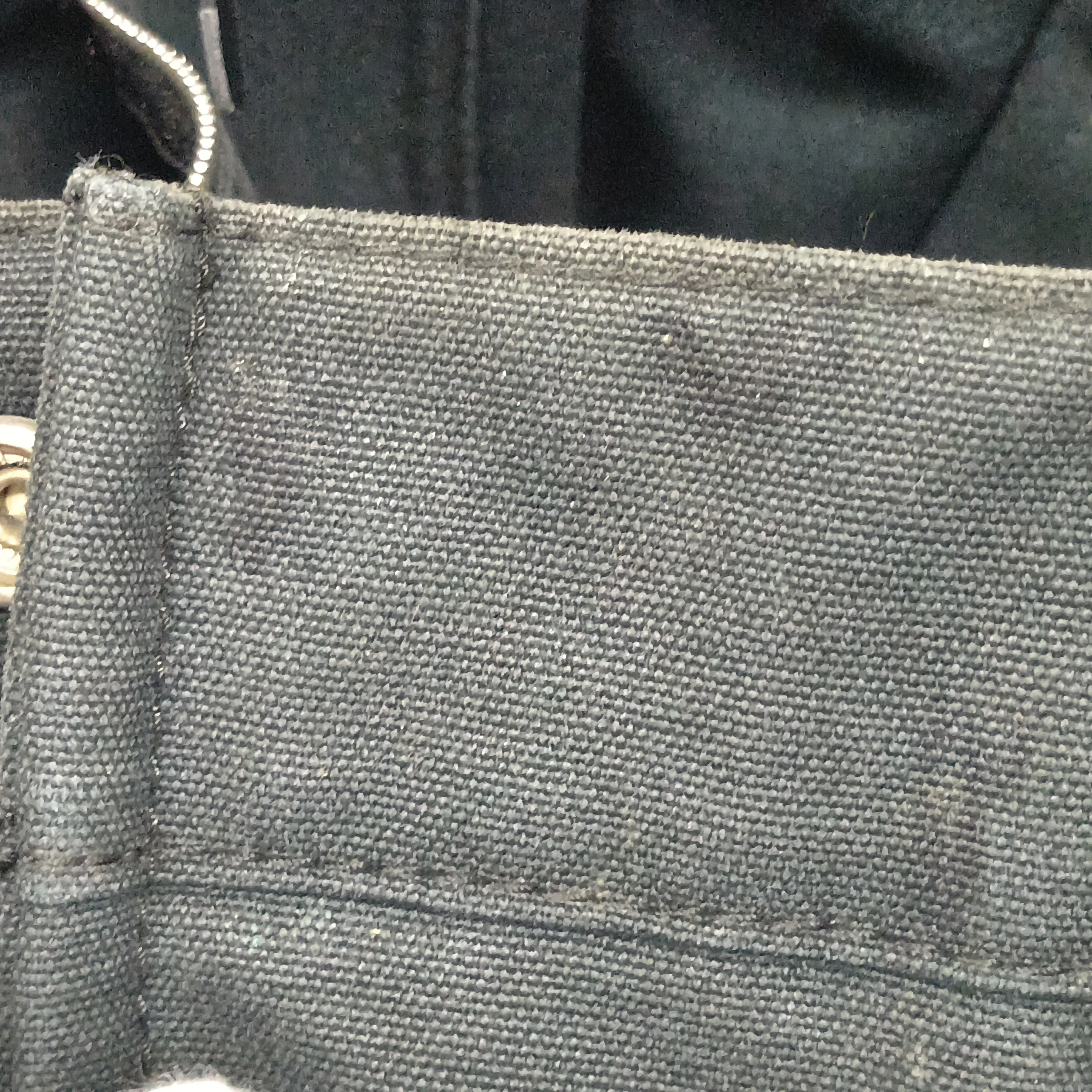 Fourre-Tout PM Canvas x Leather Black Silver Hardware — view 11