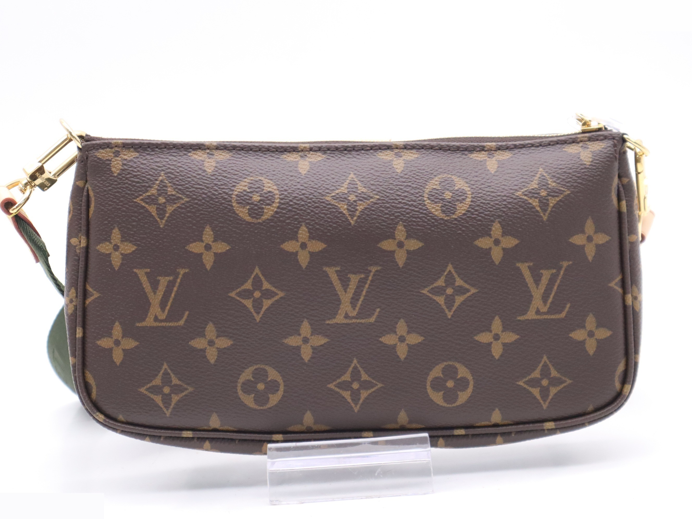 Multi Pochette Accessoires, Khaki, with Shoulder Strap, RFID — view 2