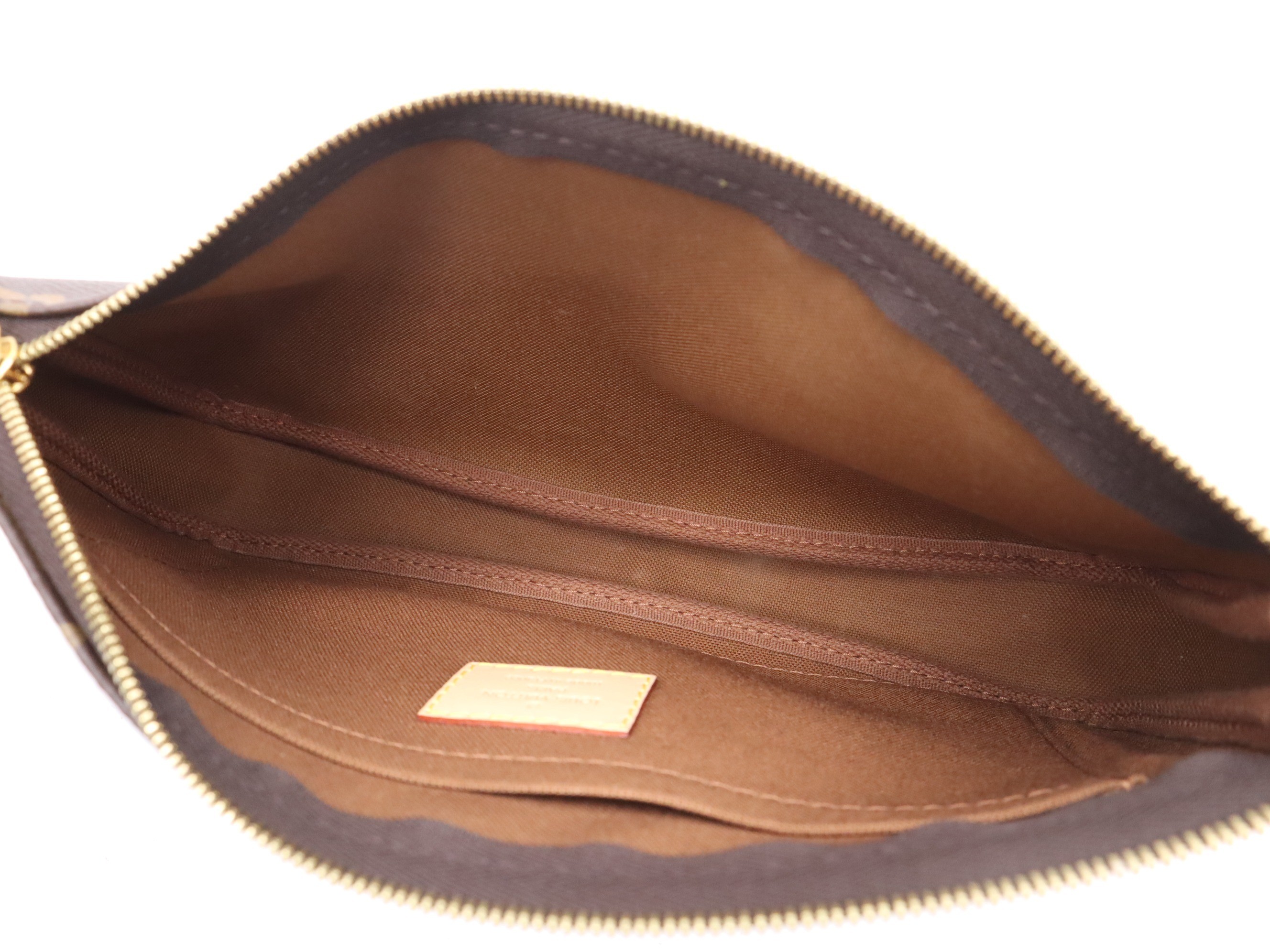 Multi Pochette Accessoires, Khaki, with Shoulder Strap, RFID — view 4