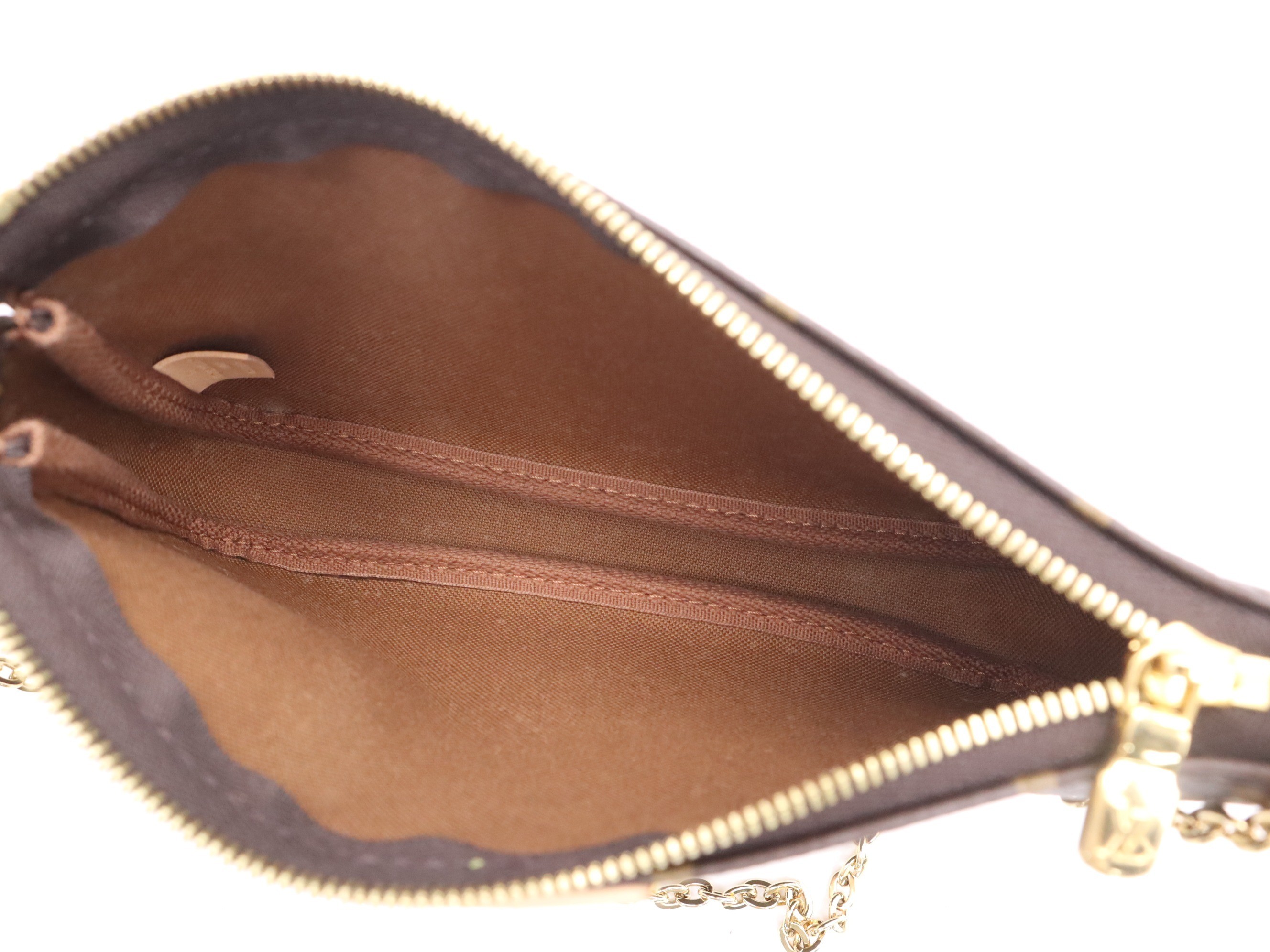 Multi Pochette Accessoires, Khaki, with Shoulder Strap, RFID — view 9