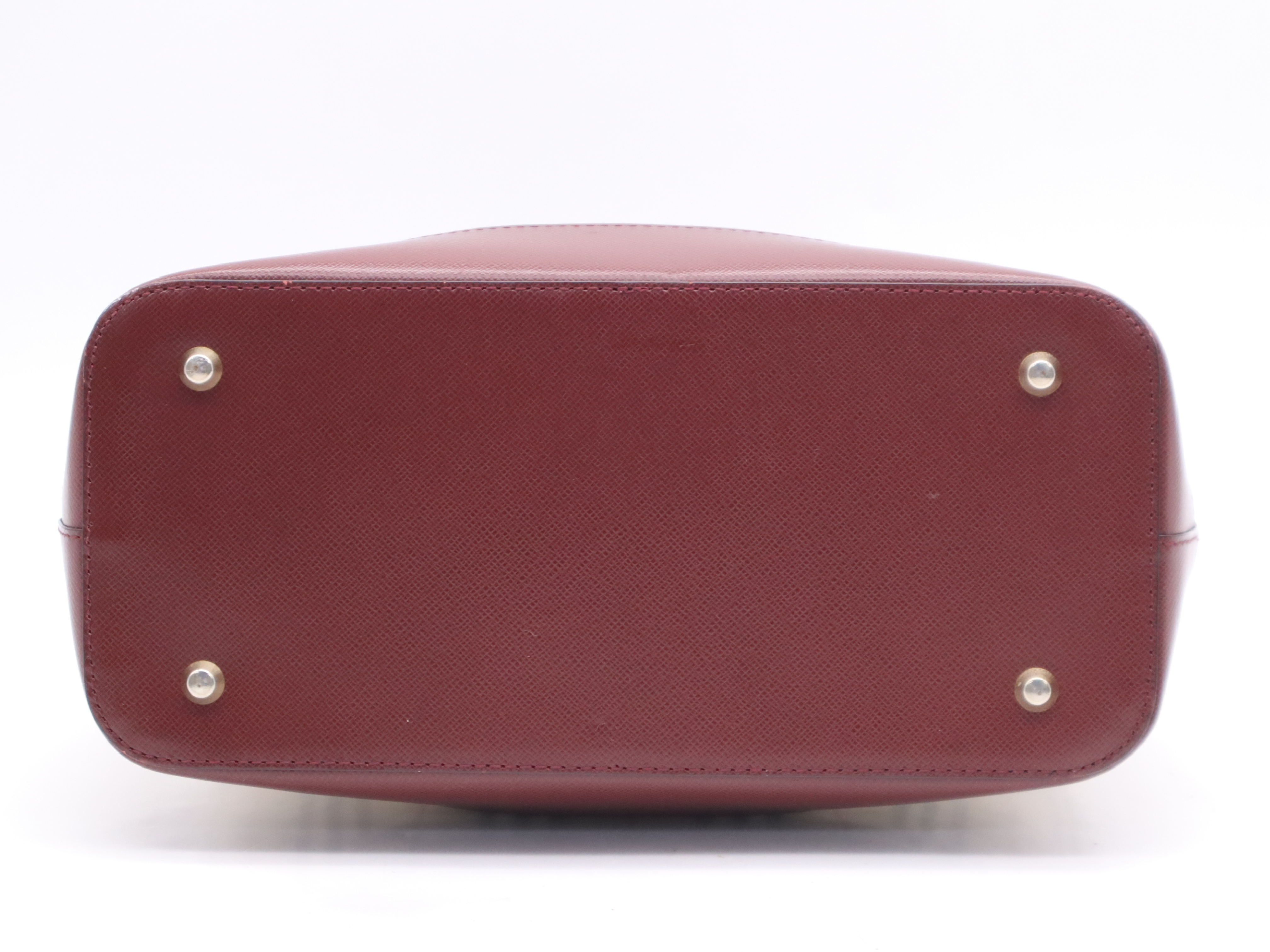Canvas/Leather Nova Check Handbag, Beige/Bordeaux, Gold Hardware — view 4