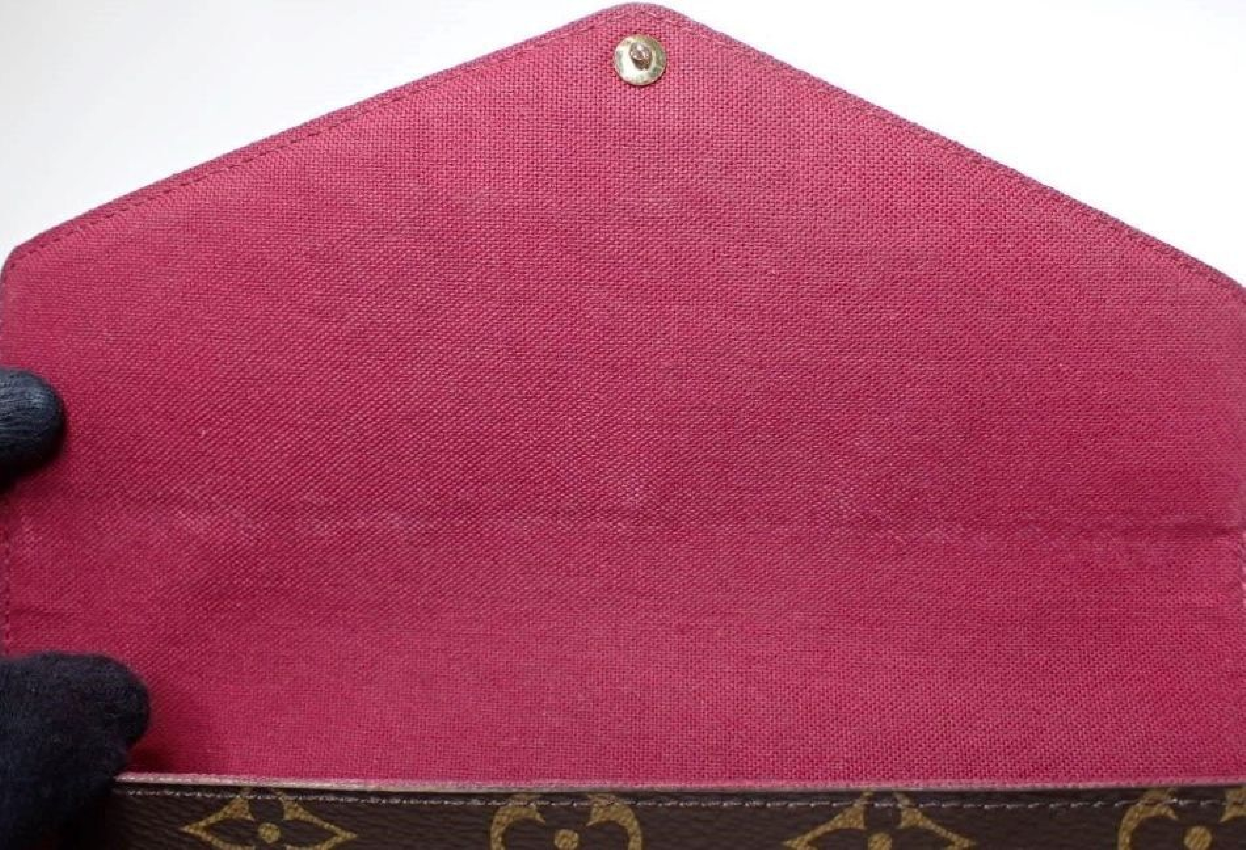 Pochette Felicie Fuchsia Shoulder Bag with Chain Strap and 2 Pouches — view 7