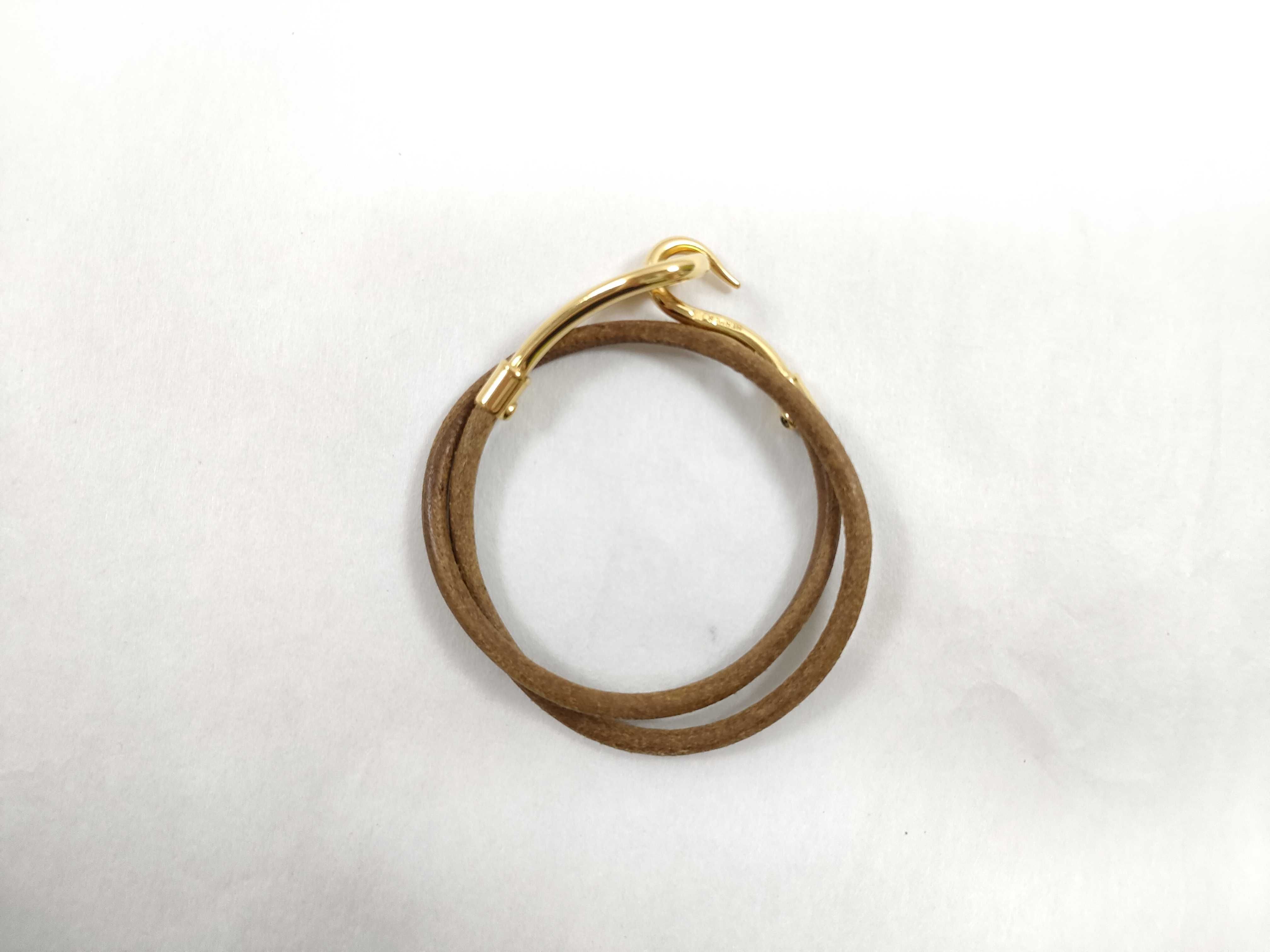 Jumbo Bracelet Gold Double Bracelet/Bangle — view 5