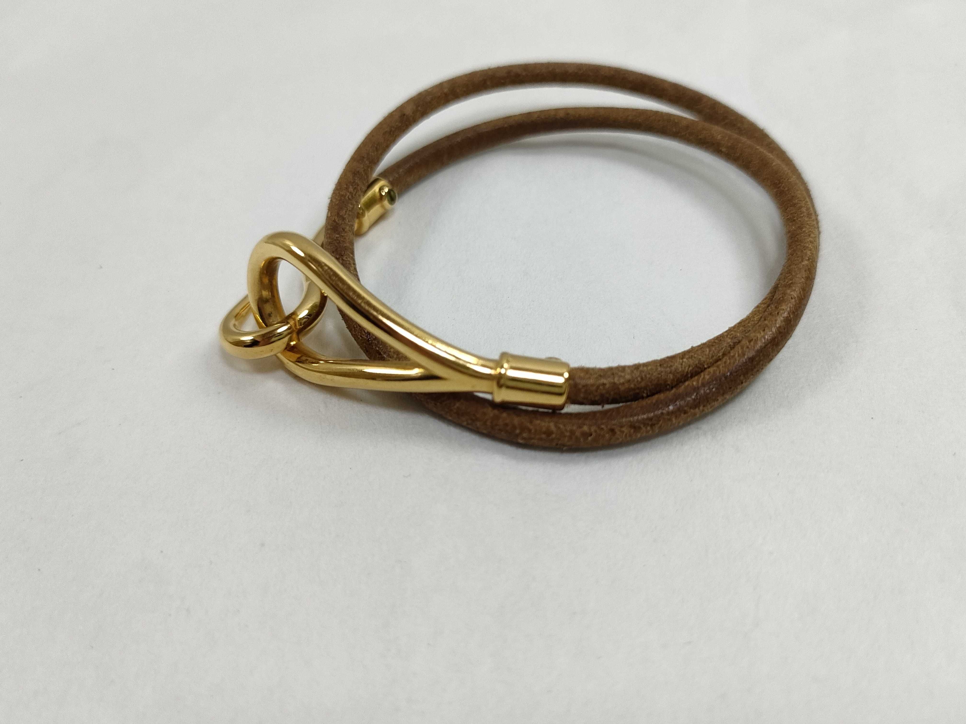 Jumbo Bracelet Gold Double Bracelet/Bangle — view 6