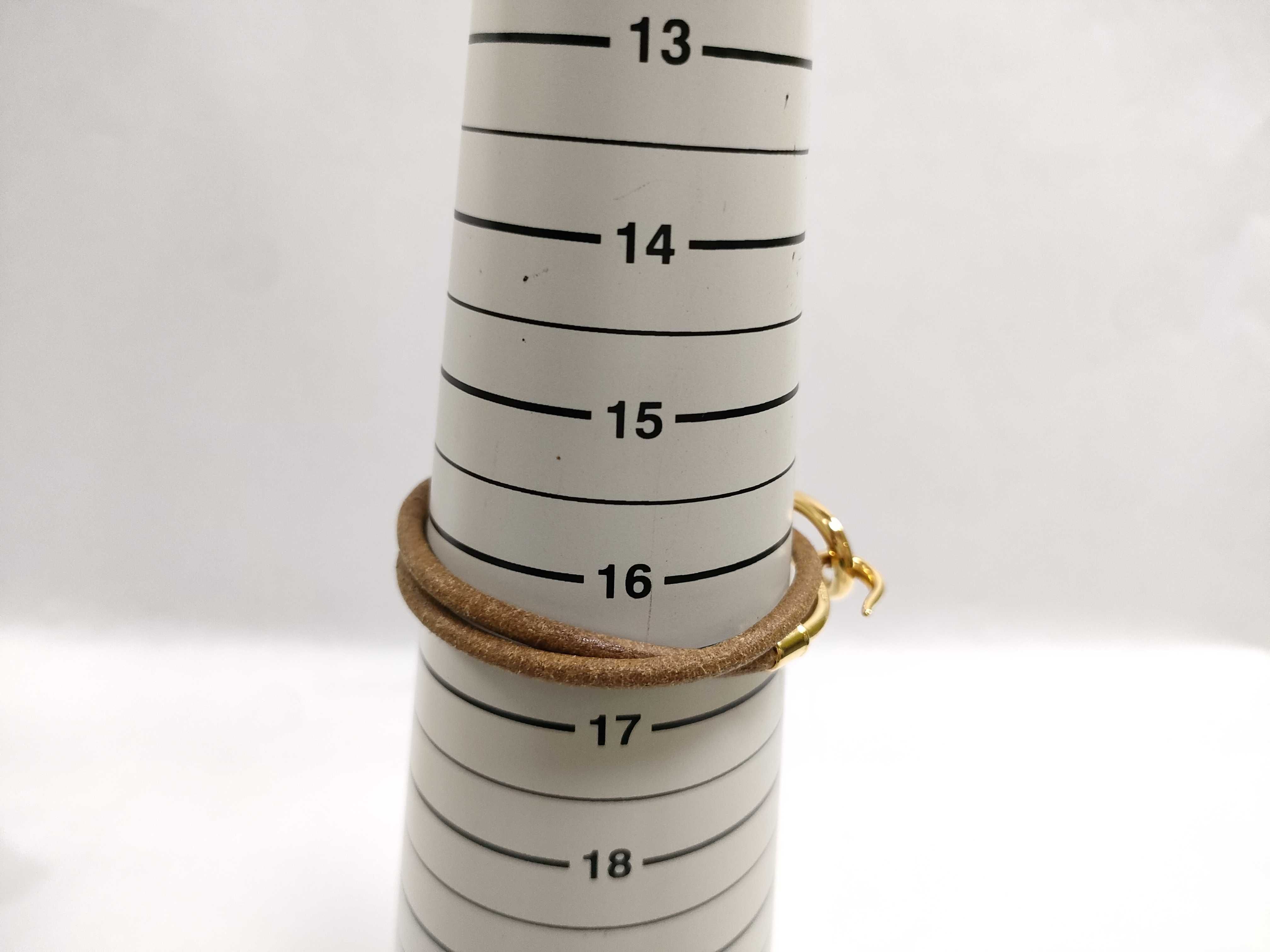 Jumbo Bracelet Gold Double Bracelet/Bangle — view 10