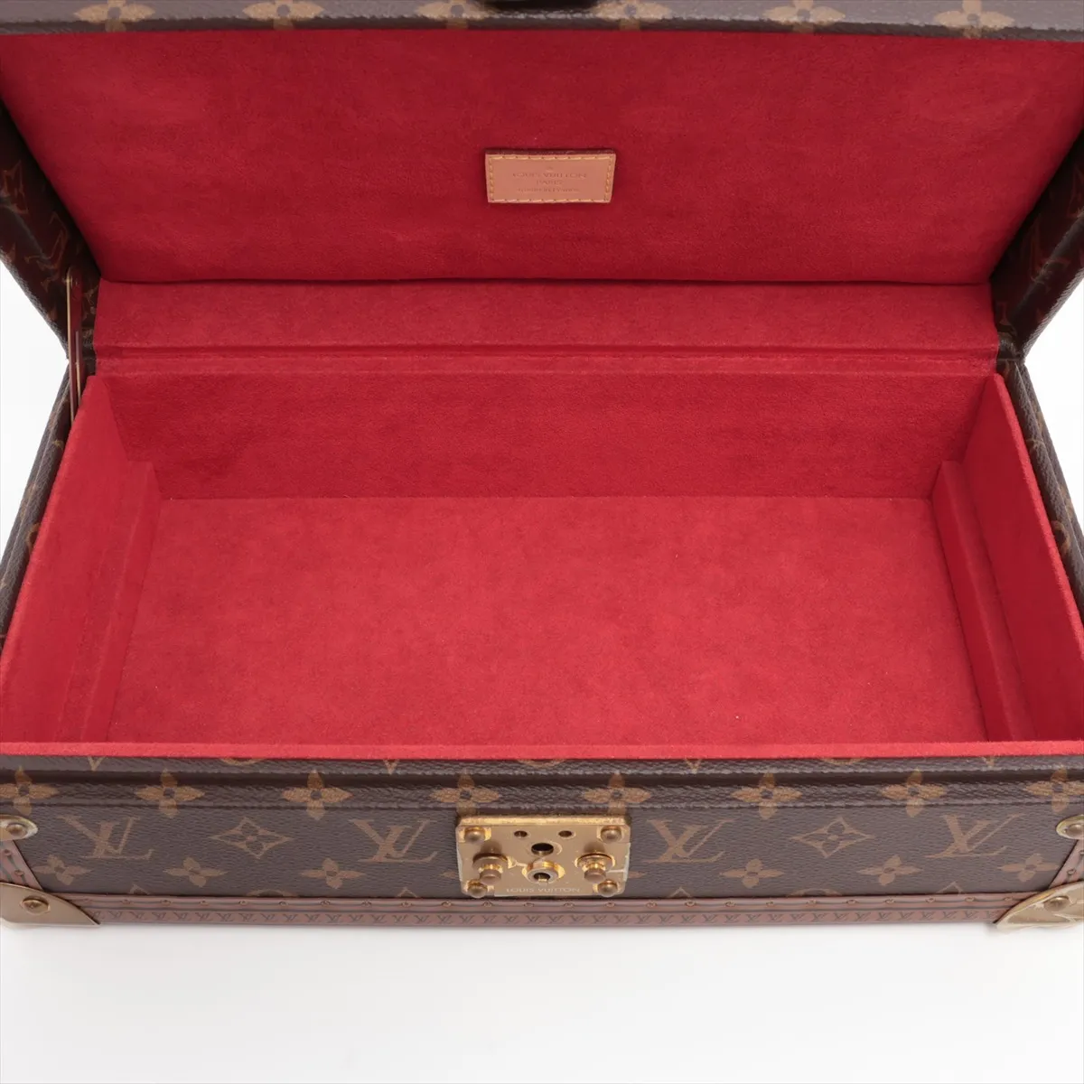 M20039 Coffret 8 Montres VR1210 Watch Case, PVC x Fabric, Brown x Red. Shows signs of wear, — view 5