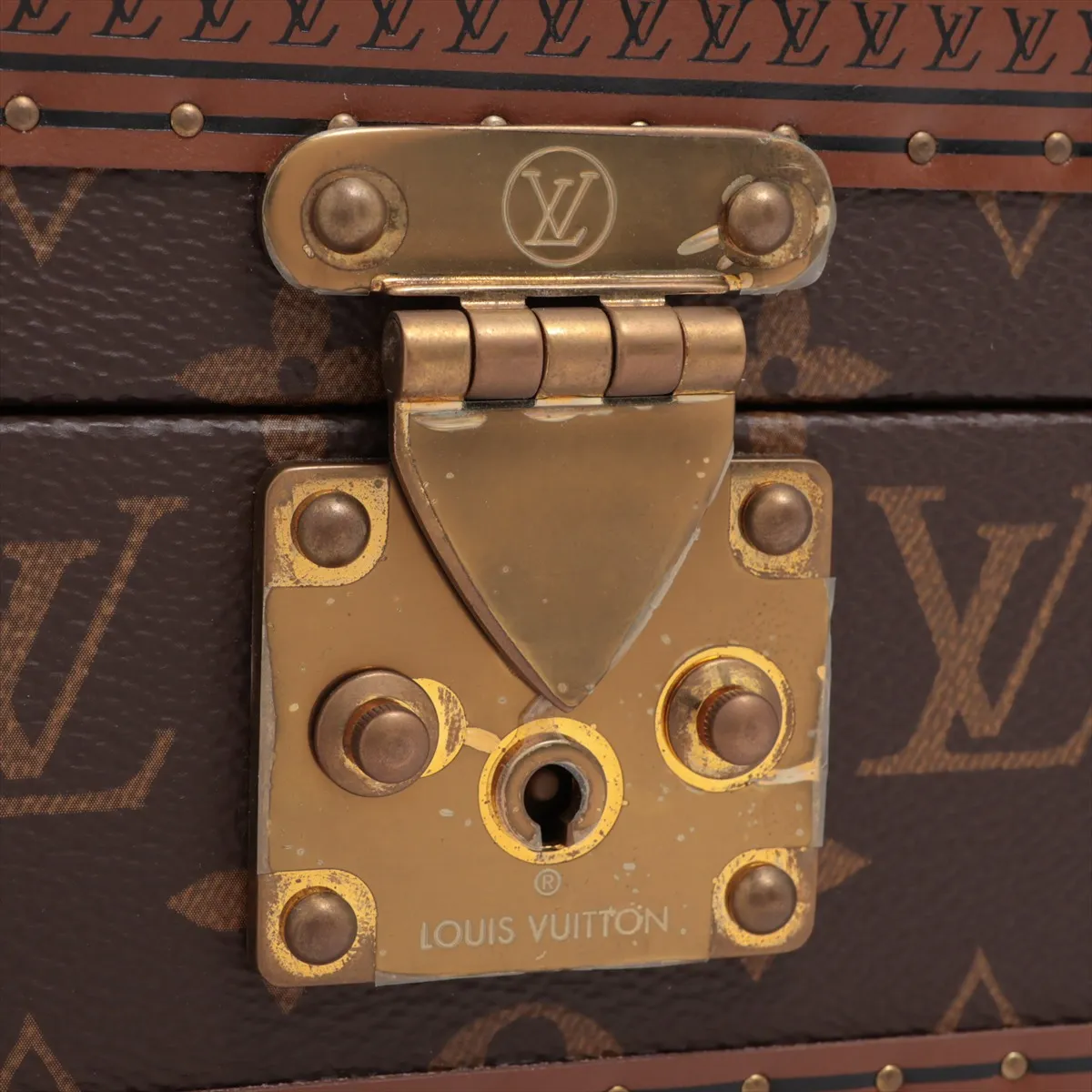 M20039 Coffret 8 Montres VR1210 Watch Case, PVC x Fabric, Brown x Red. Shows signs of wear, — view 7