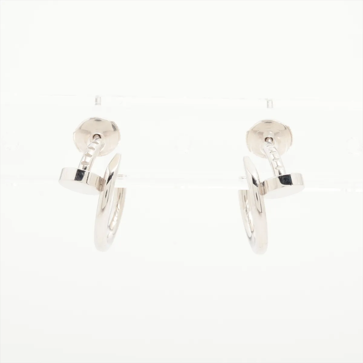 Juste un Clou Earrings, 750 (WG), 5.4g, 438FSJ, Post Distortion — view 2