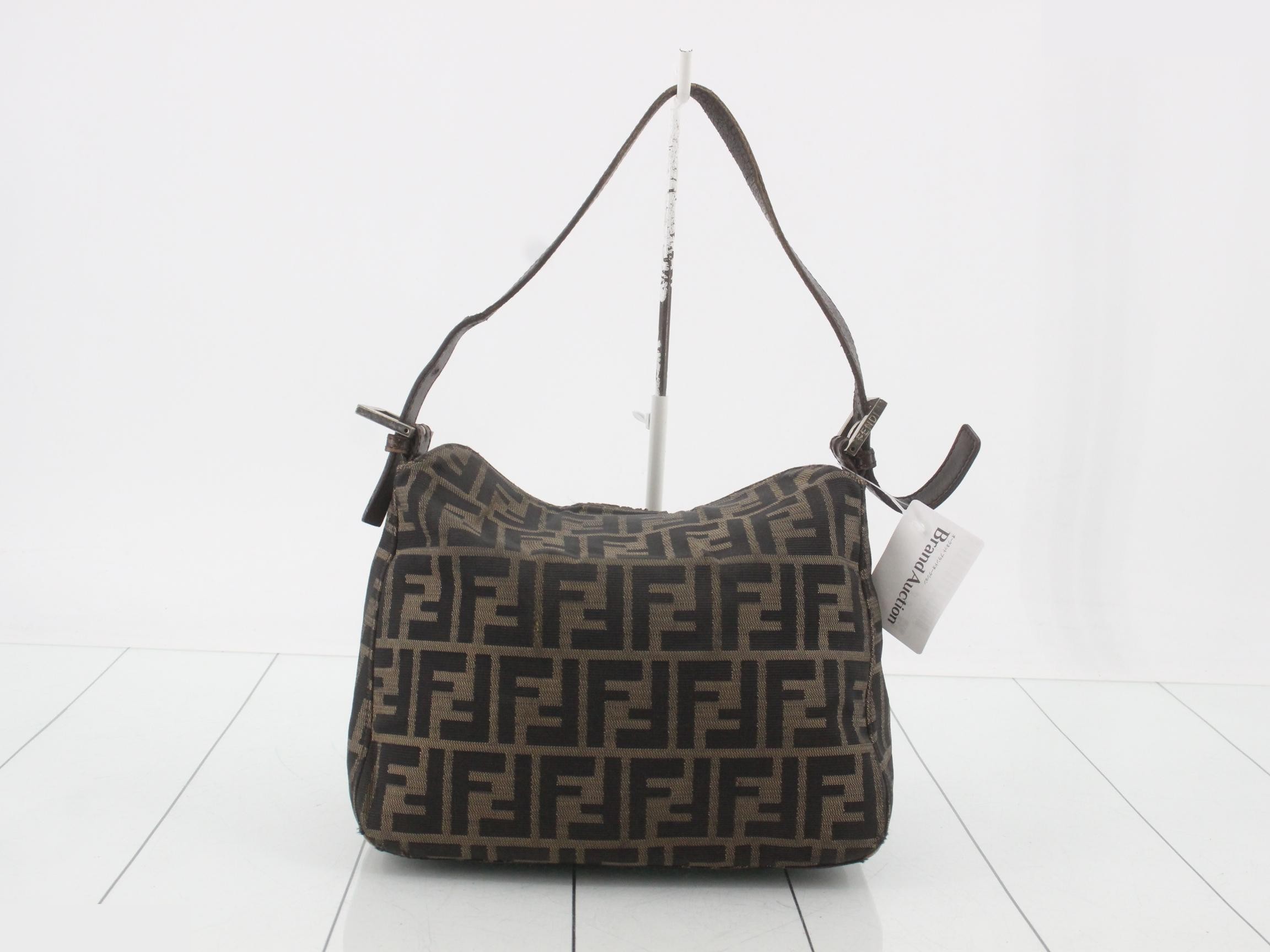 Zucca pattern canvas shoulder bag, Mamma Bucket. — view 2
