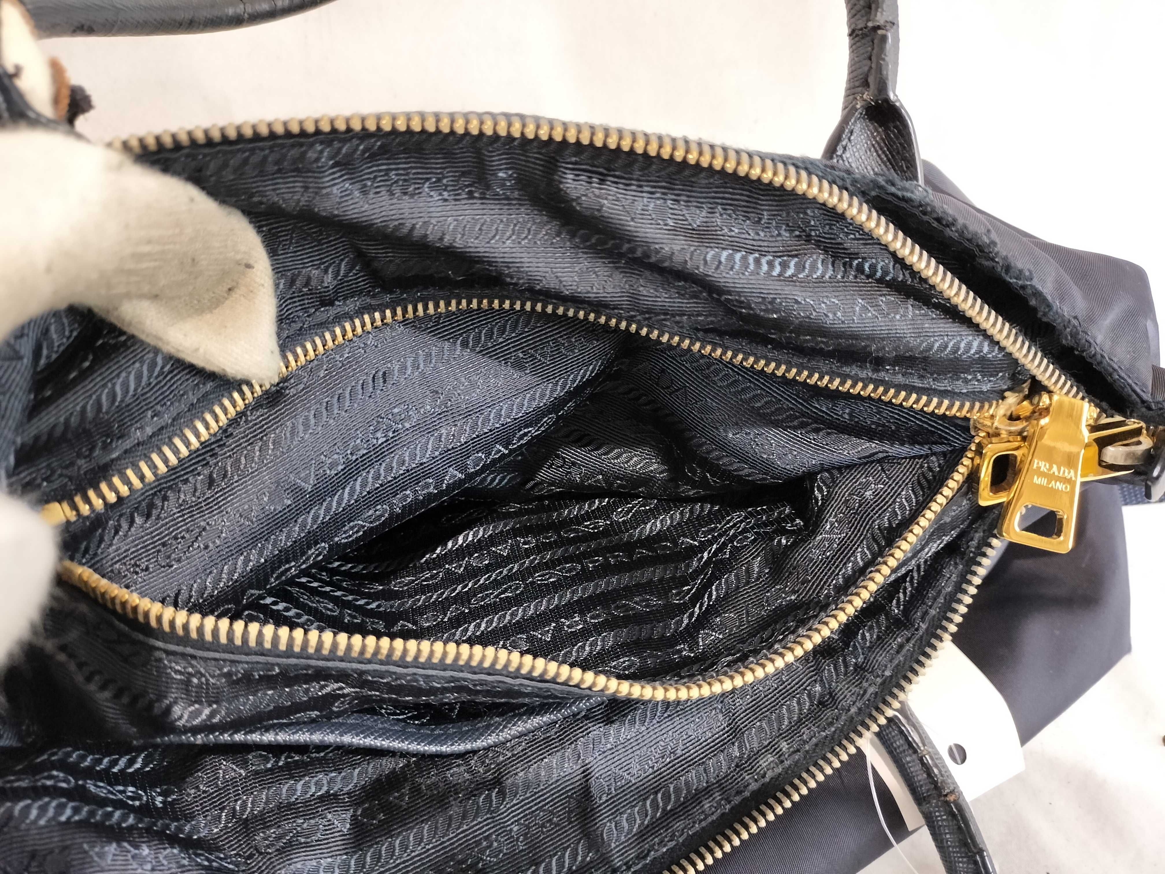 Nylon 1BA106 2-way Bag, Black Shoulder Bag — view 12