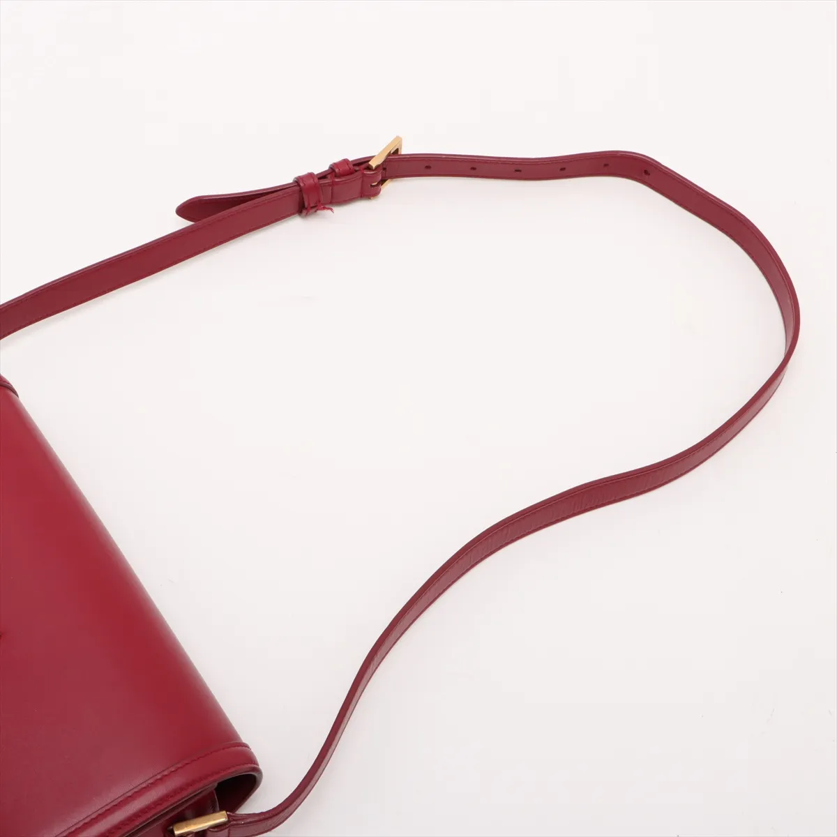 Solferino Leather Shoulder Bag Red — view 5