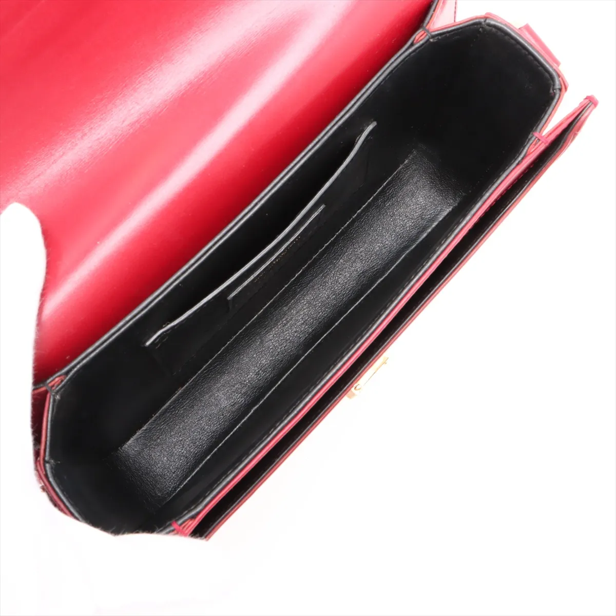 Solferino Leather Shoulder Bag Red — view 6