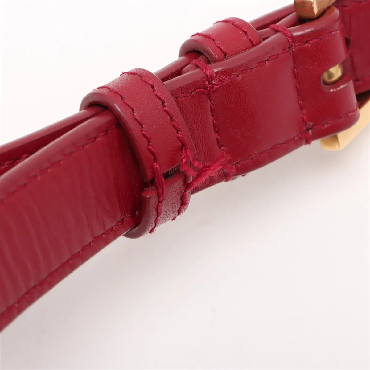 Solferino Leather Shoulder Bag Red — view 9