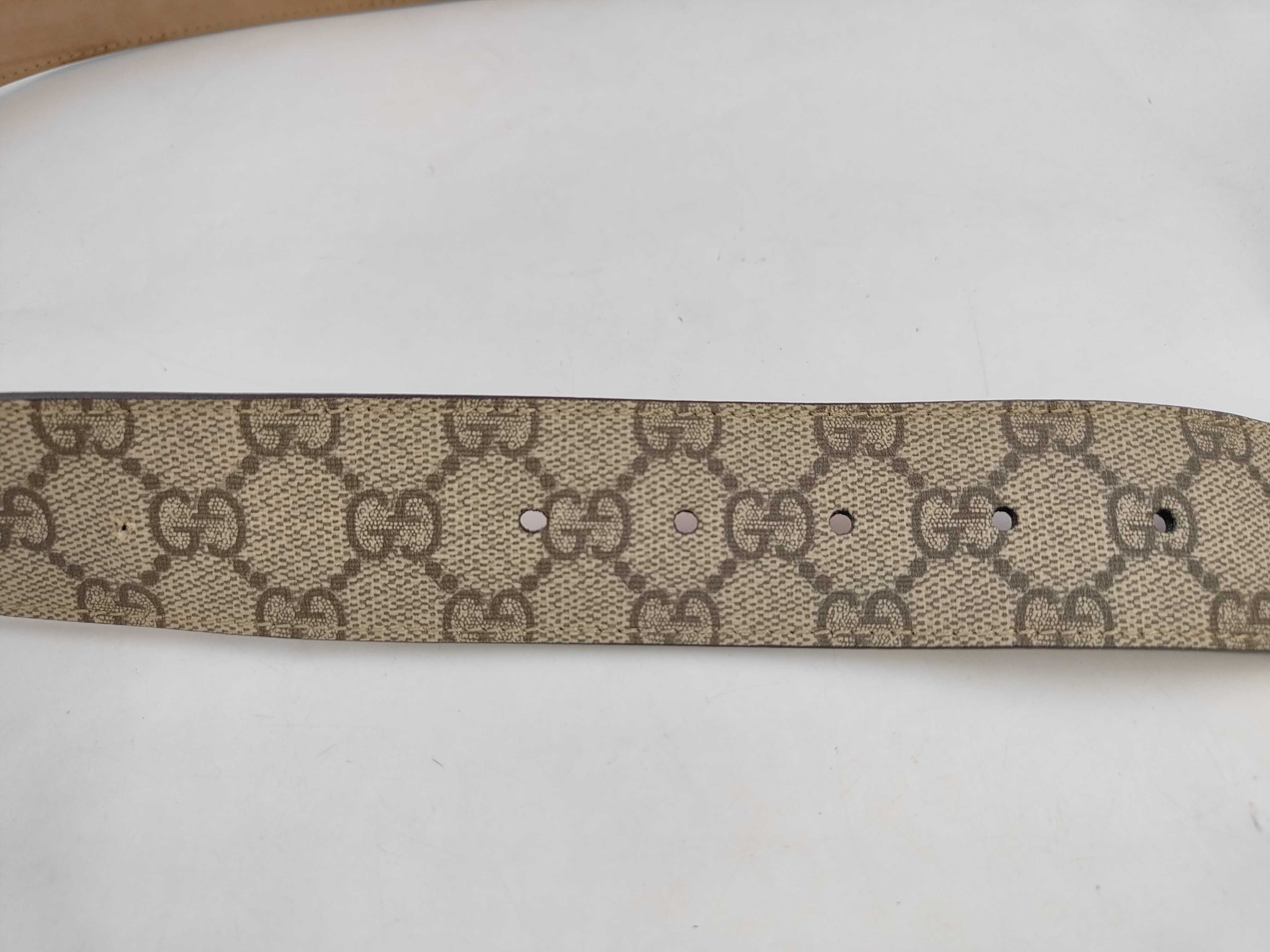 Interlocking GG Supreme Belt, PVC, Beige, 411924 Belt — view 7