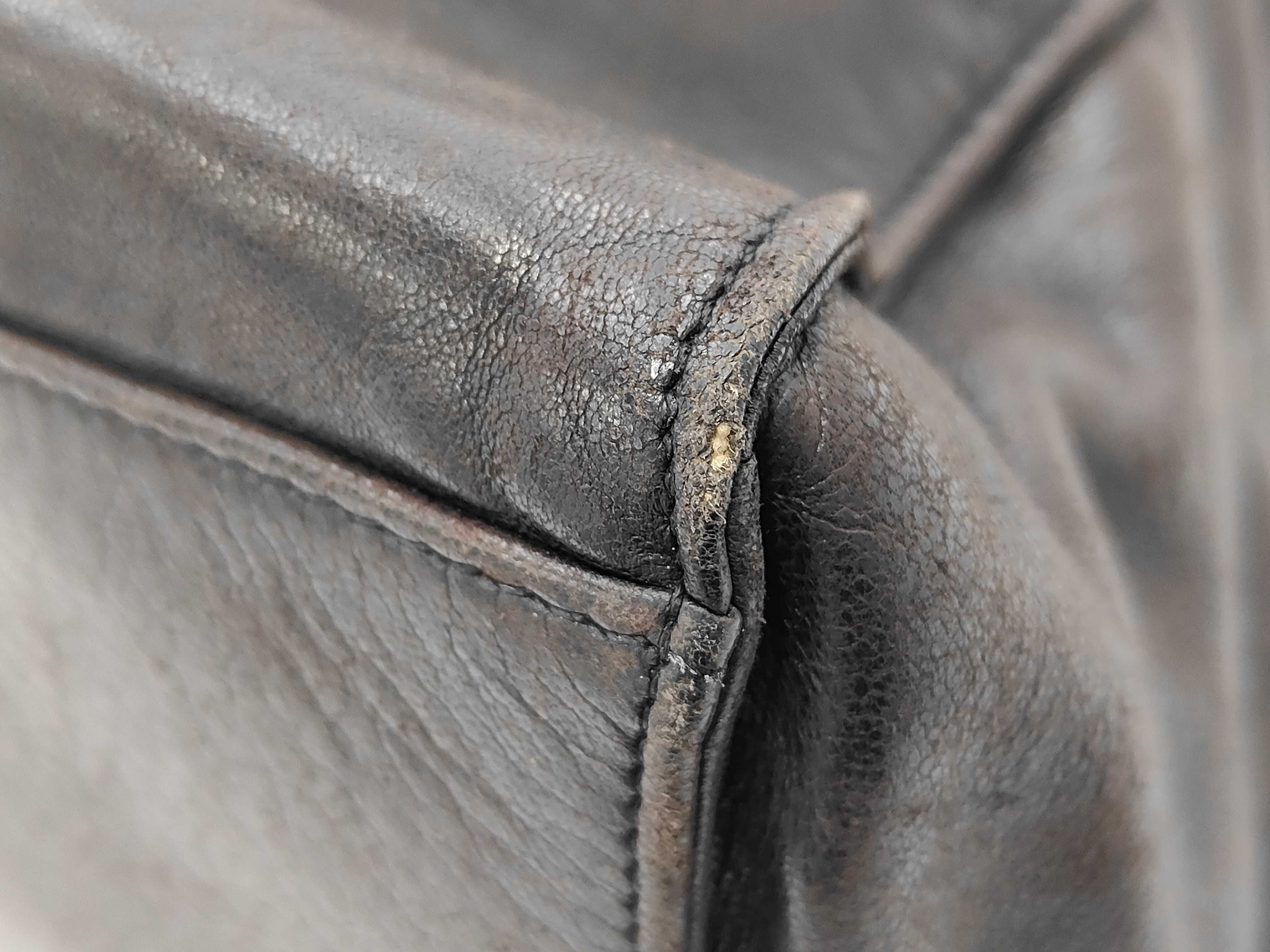 leather drawstring shoulder bag — view 6