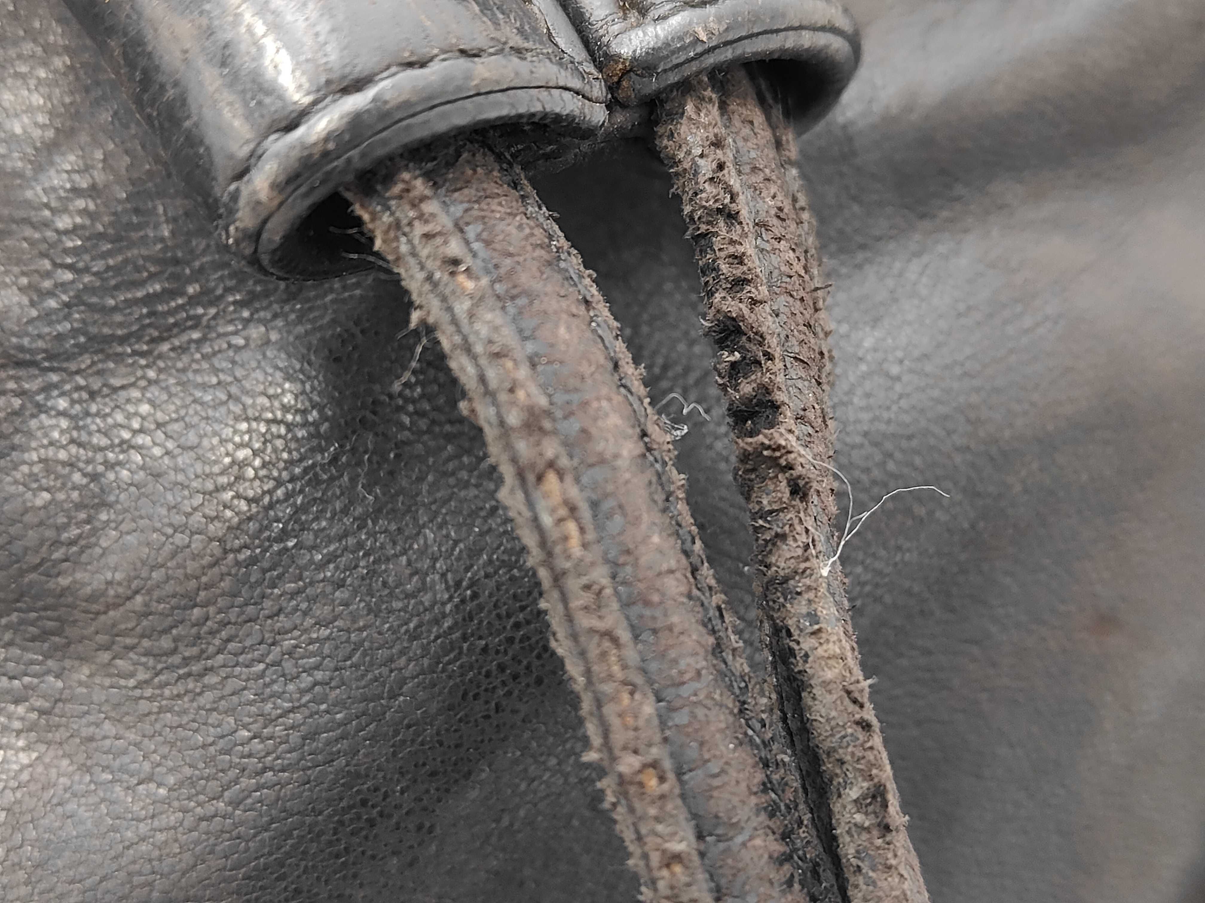 leather drawstring shoulder bag — view 8