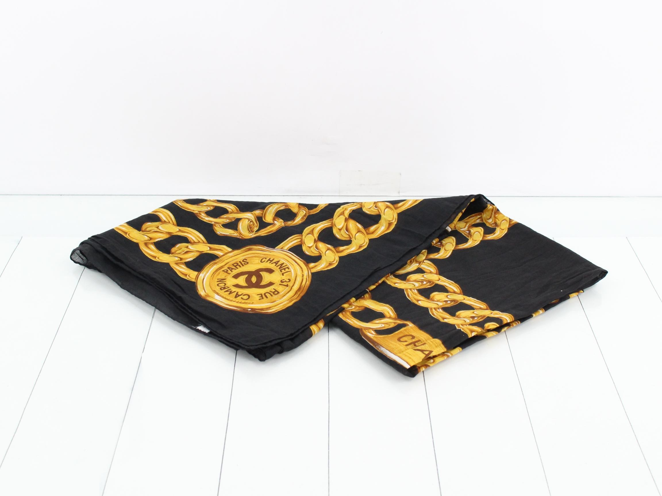 Cotton chain scarf — view 2