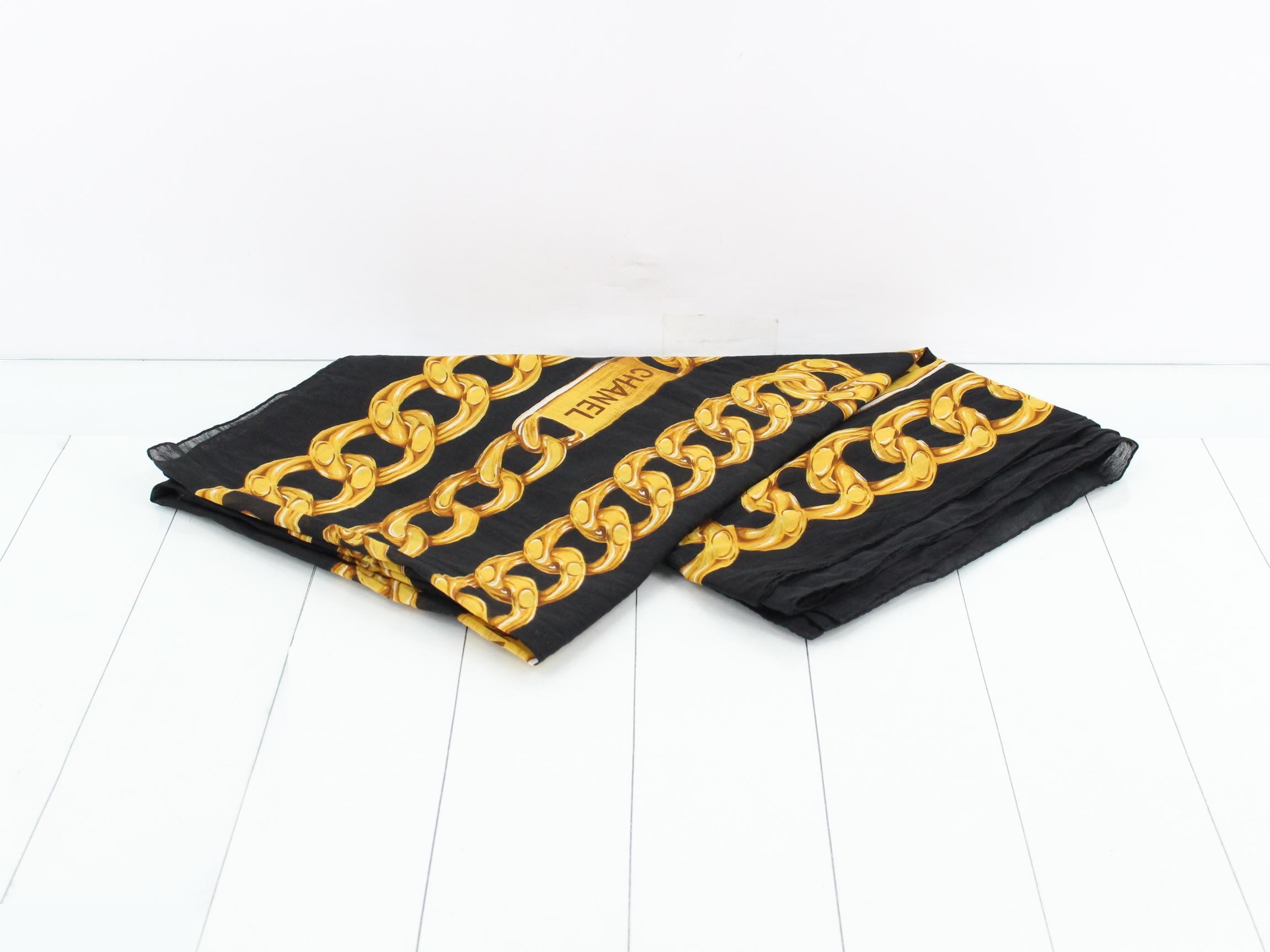 Cotton chain scarf — view 3