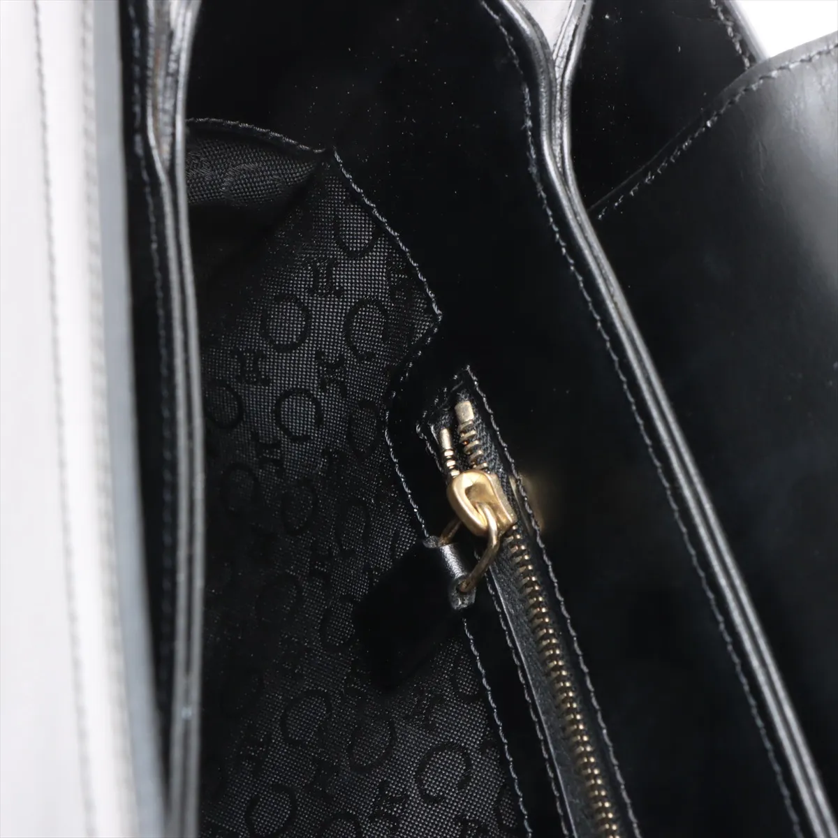 Macadam Leather Shoulder Bag Black — view 12