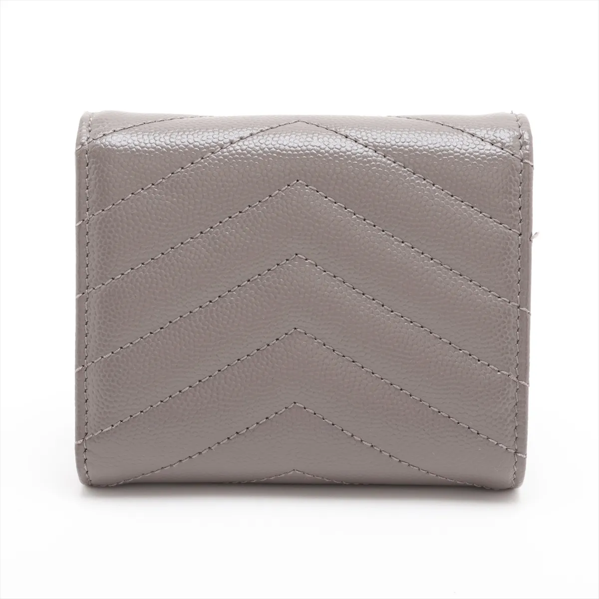 Monogram Cassandra Multifold Wallet GNC692061 Leather Compact Wallet Gray — view 2