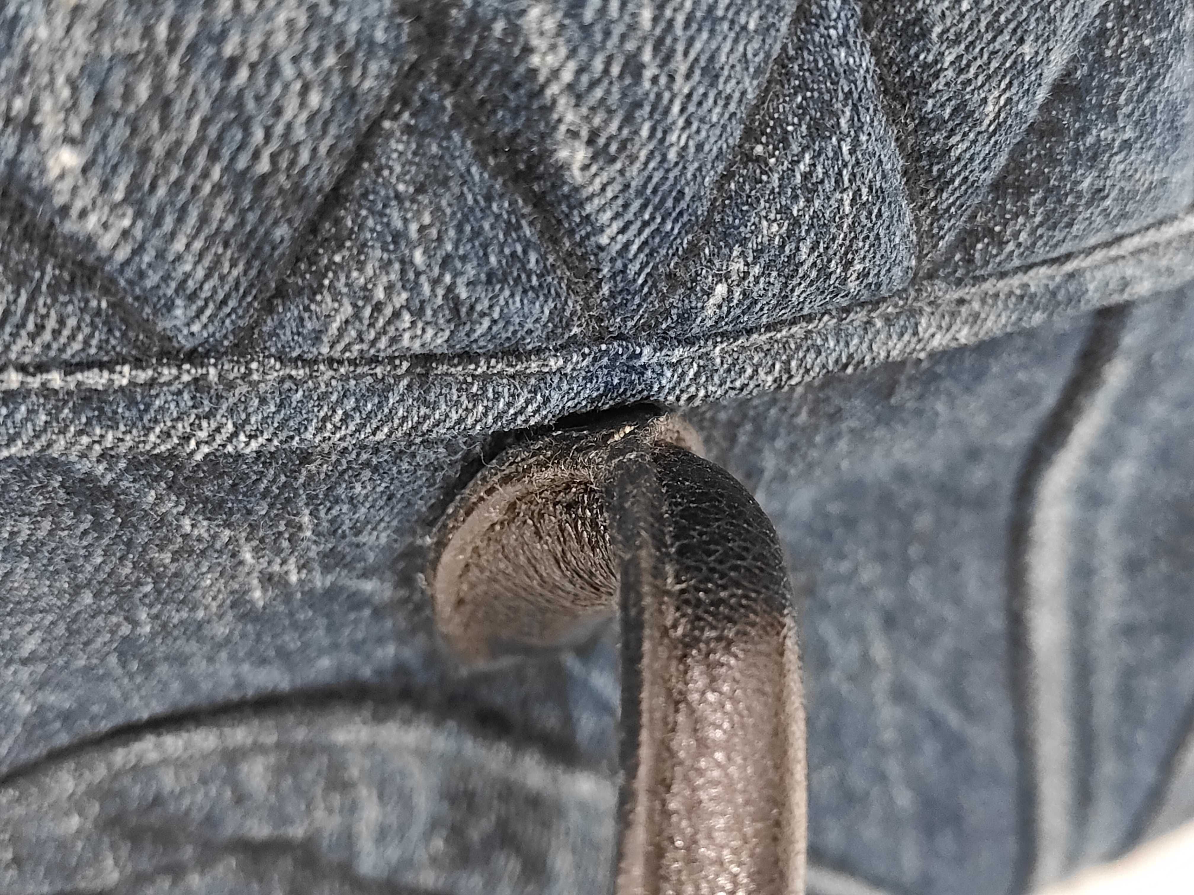 handbag, denim blue handbag — view 7