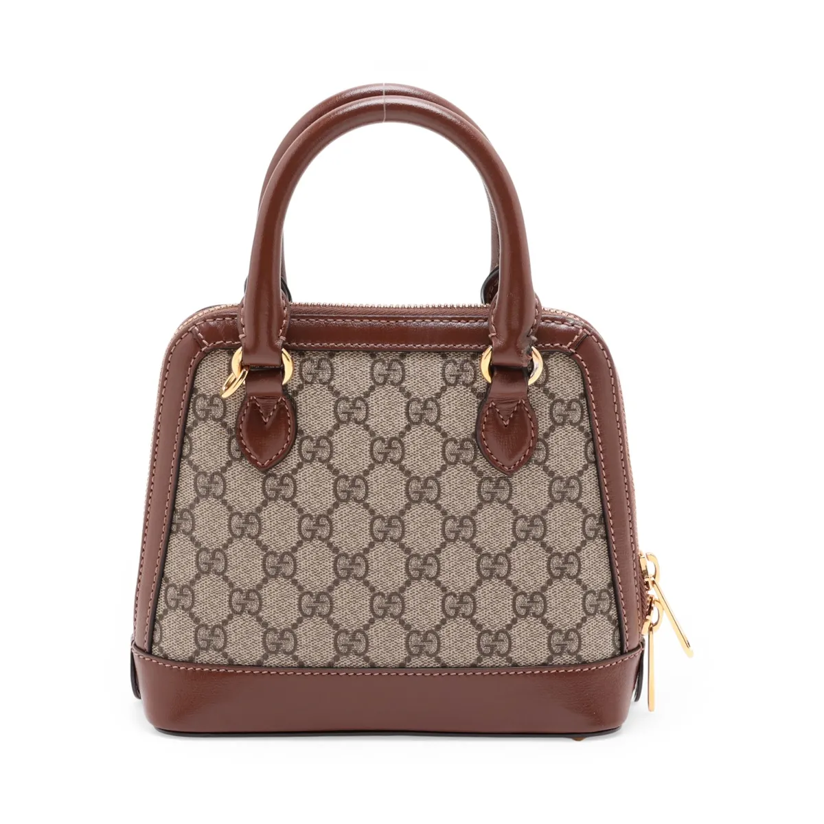 GG Supreme Horsebit 1955 PVC x Leather 2-Way Handbag Brown 640716 — view 2