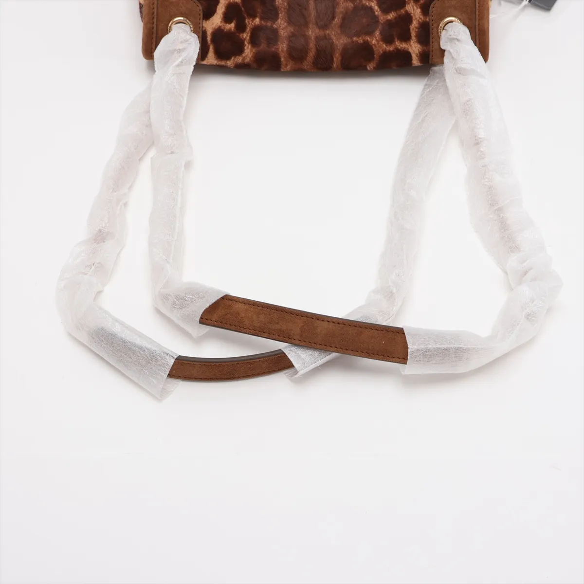 Niki 633151 Calf Hair x Suede Chain Shoulder Bag Brown — view 5