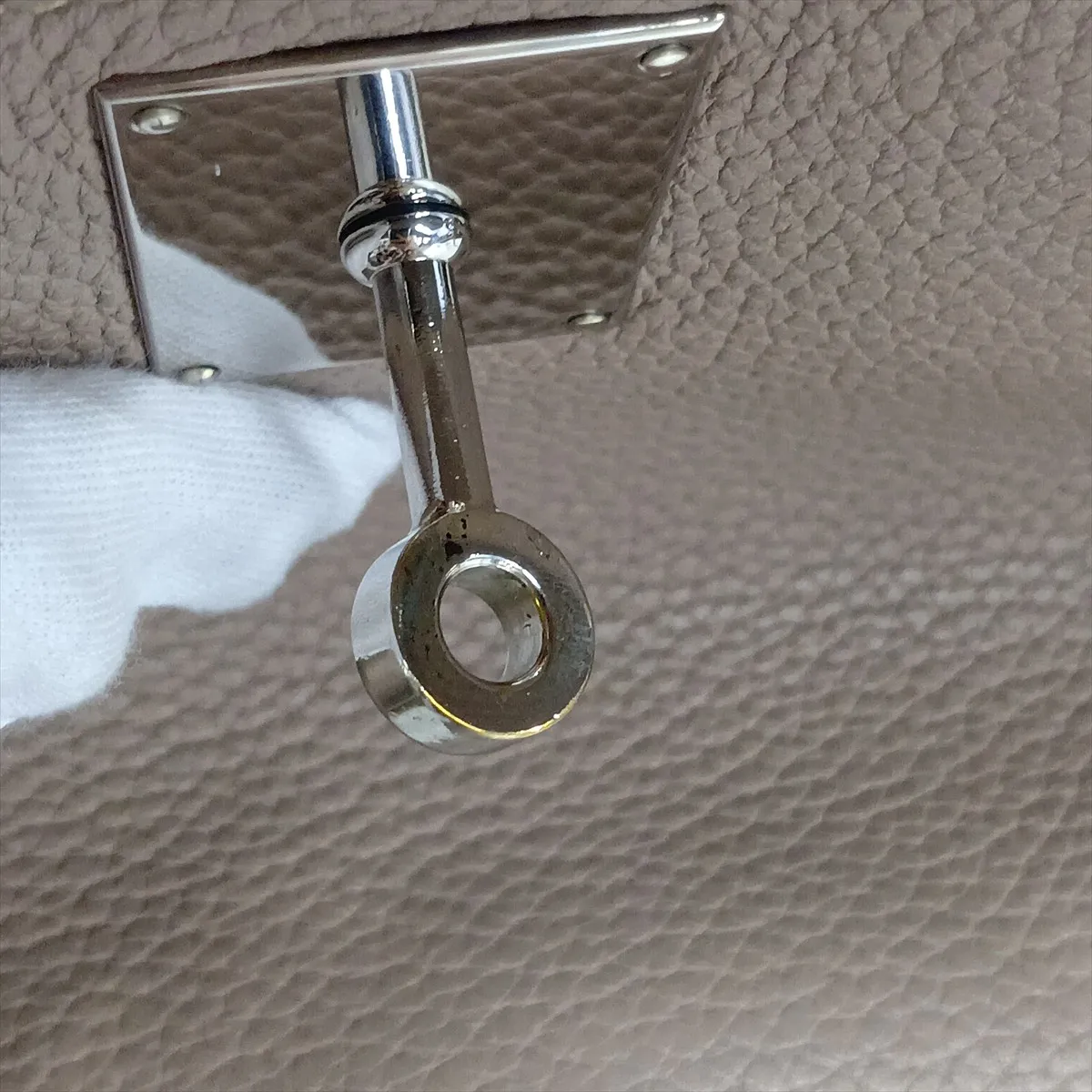 Jypsiere 34, Taurillon Clemence leather, Turtledove Grey, Silver hardware O: 2011 — view 10
