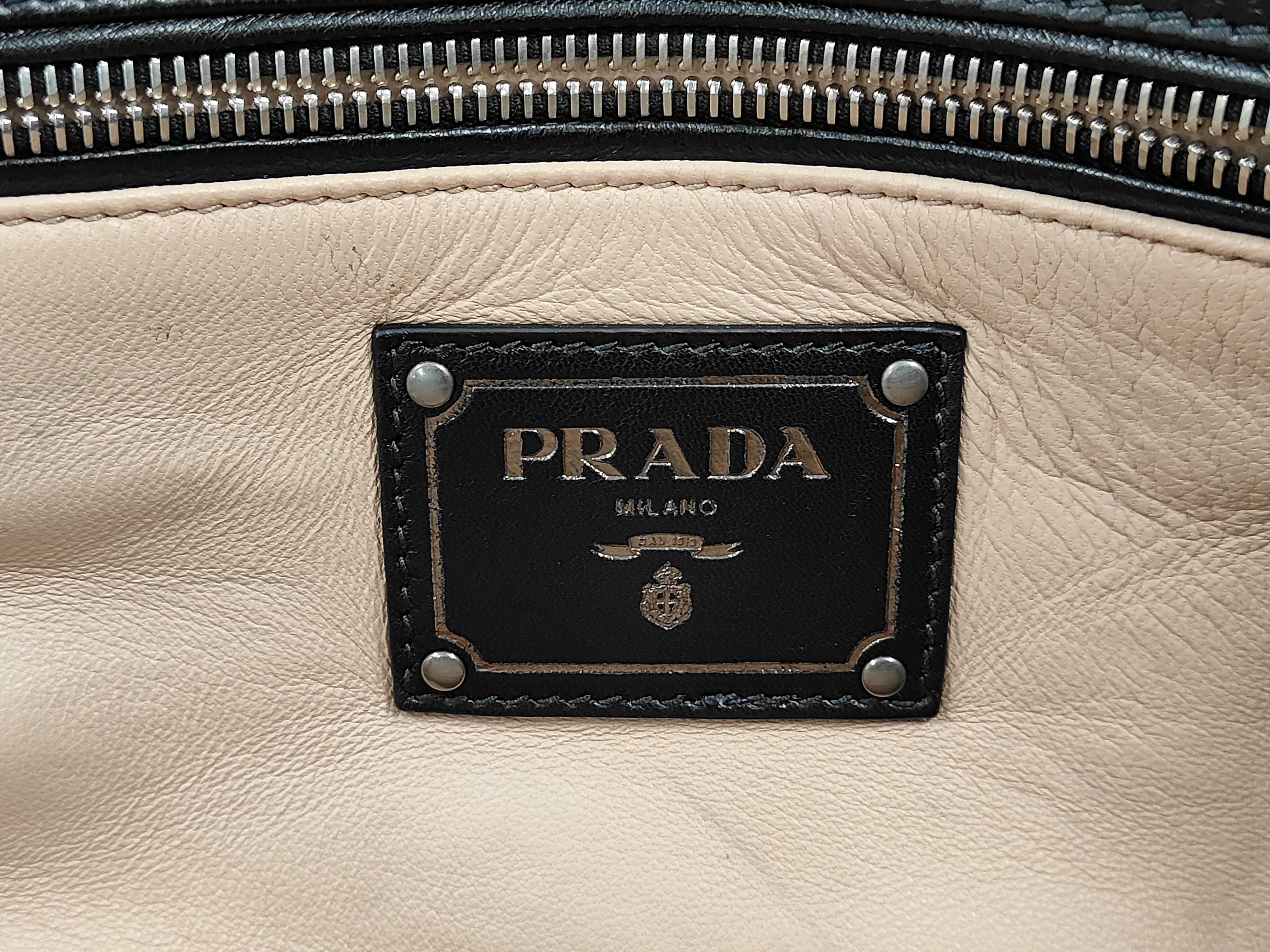 Leather Stitch 2-Way Handbag Black — view 10