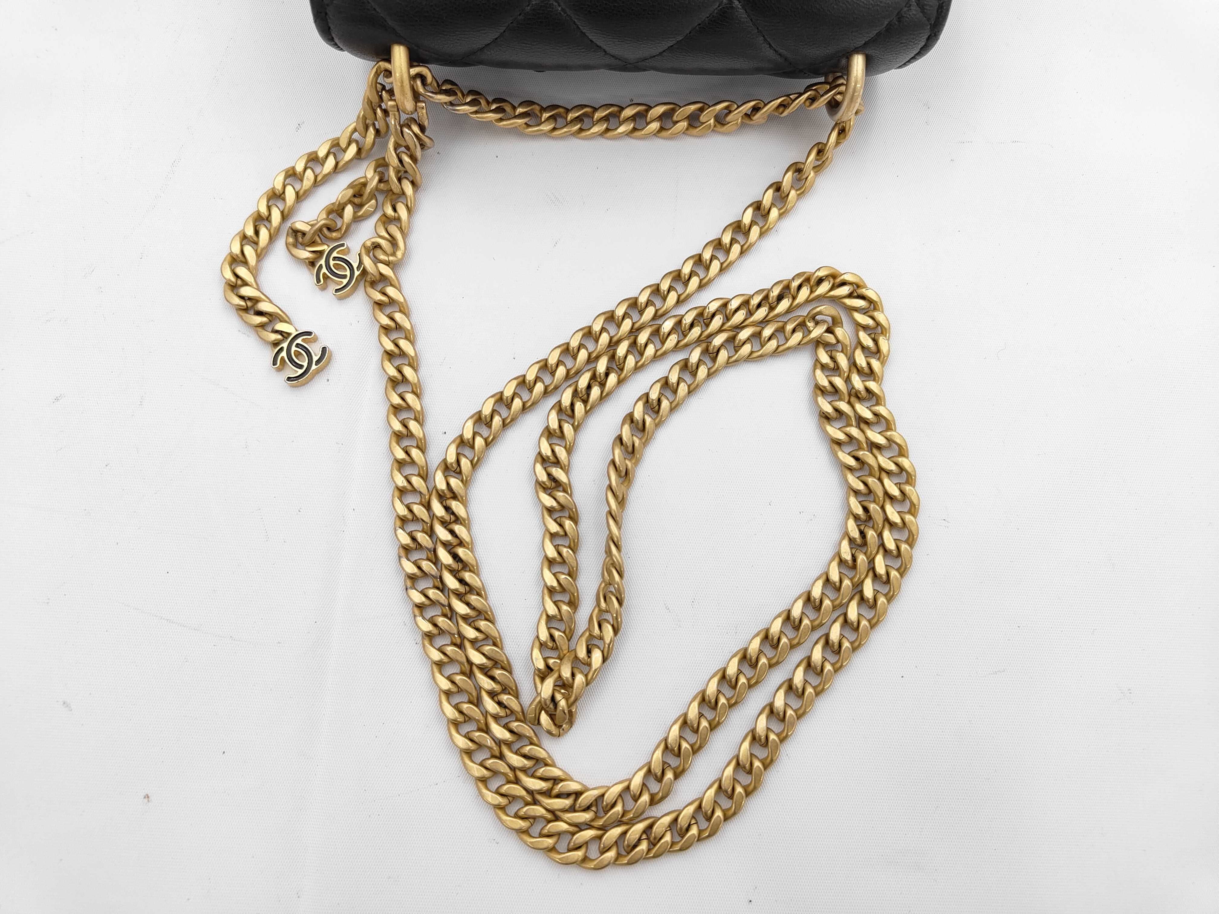 Matelassé Chain Shoulder Bag — view 3