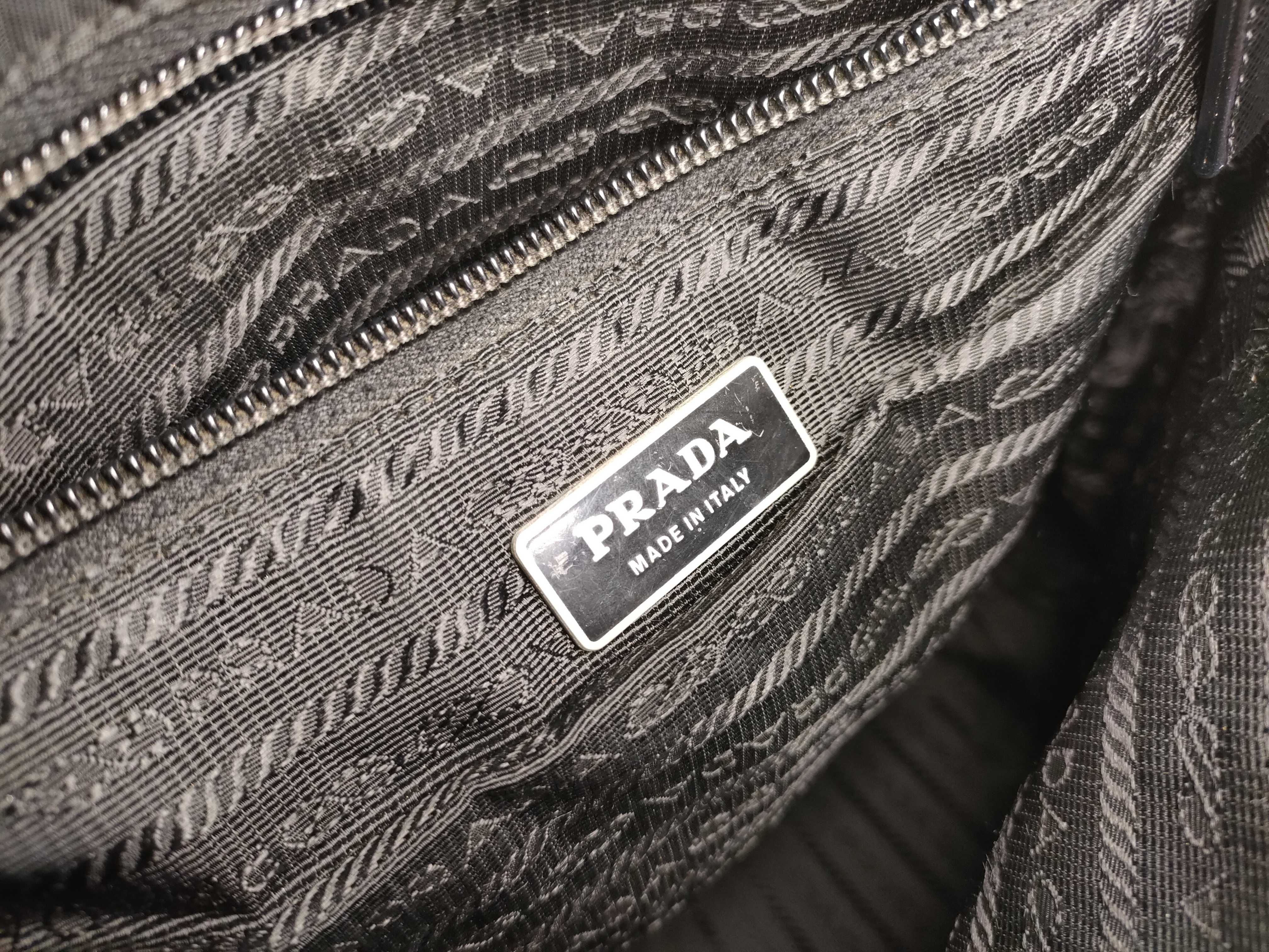 Nylon Shoulder Bag, Grayish Khaki — view 12
