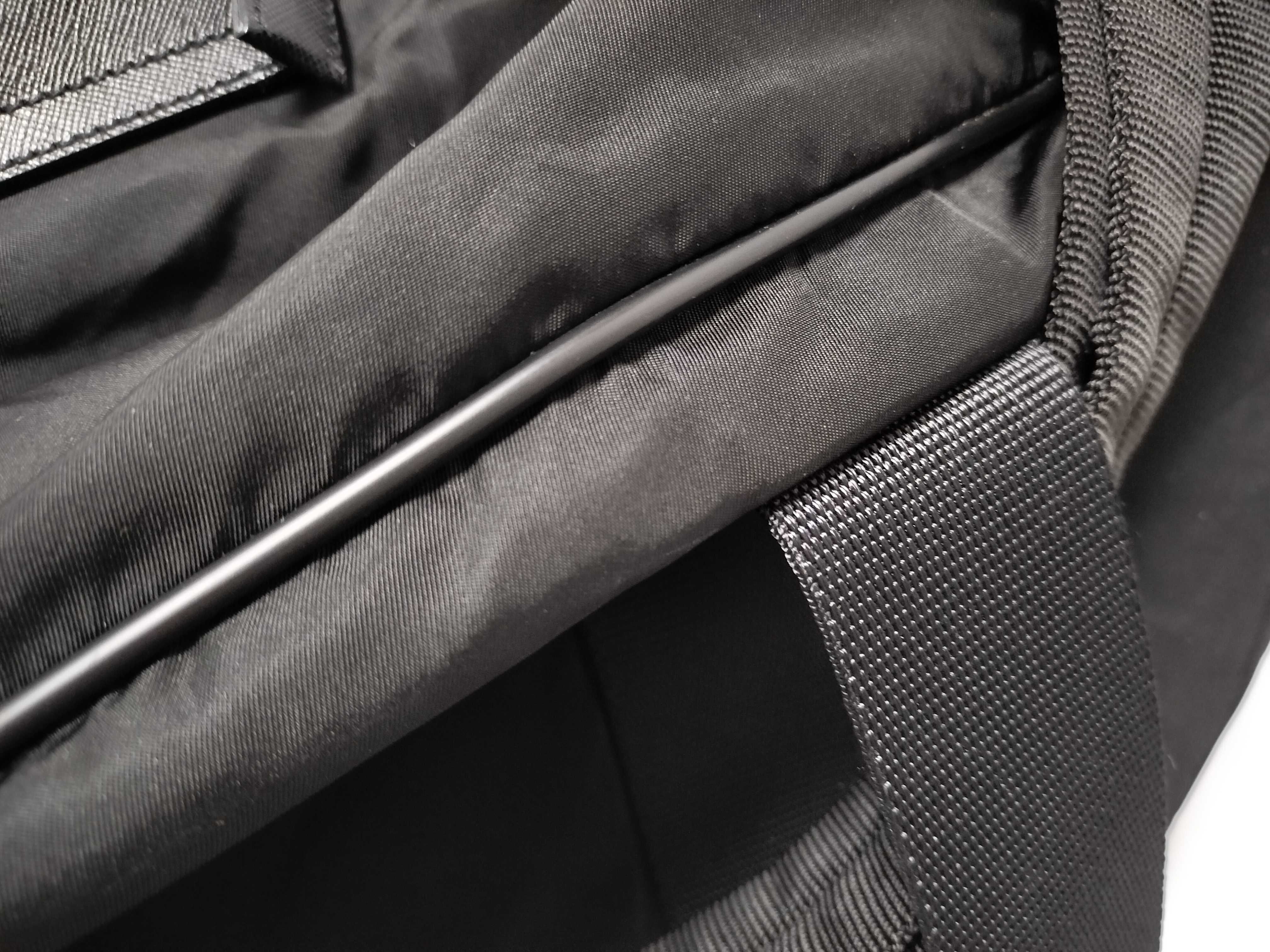 Nylon Tessuto Boston Bag, Black Nylon Boston Bag — view 5