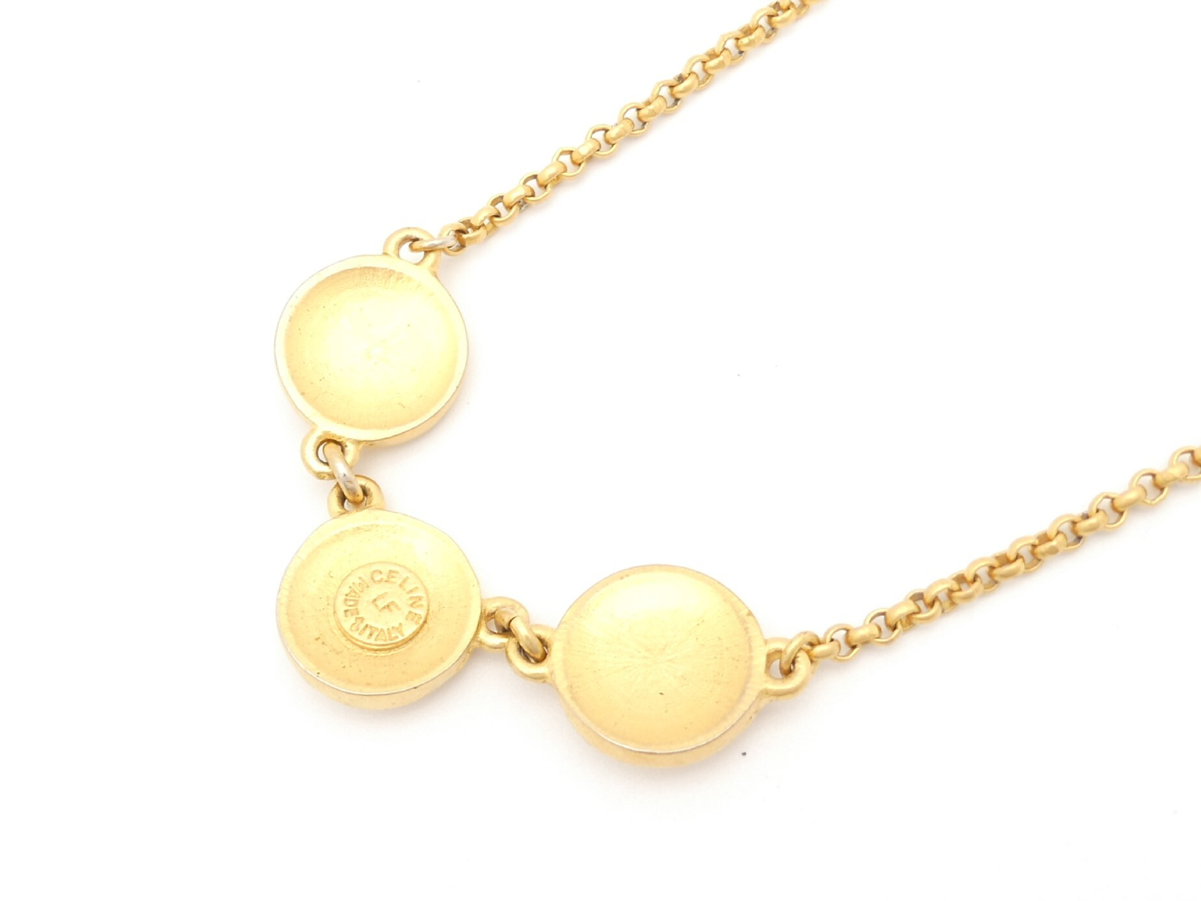 Logo Pearl Gold Necklace — view 4