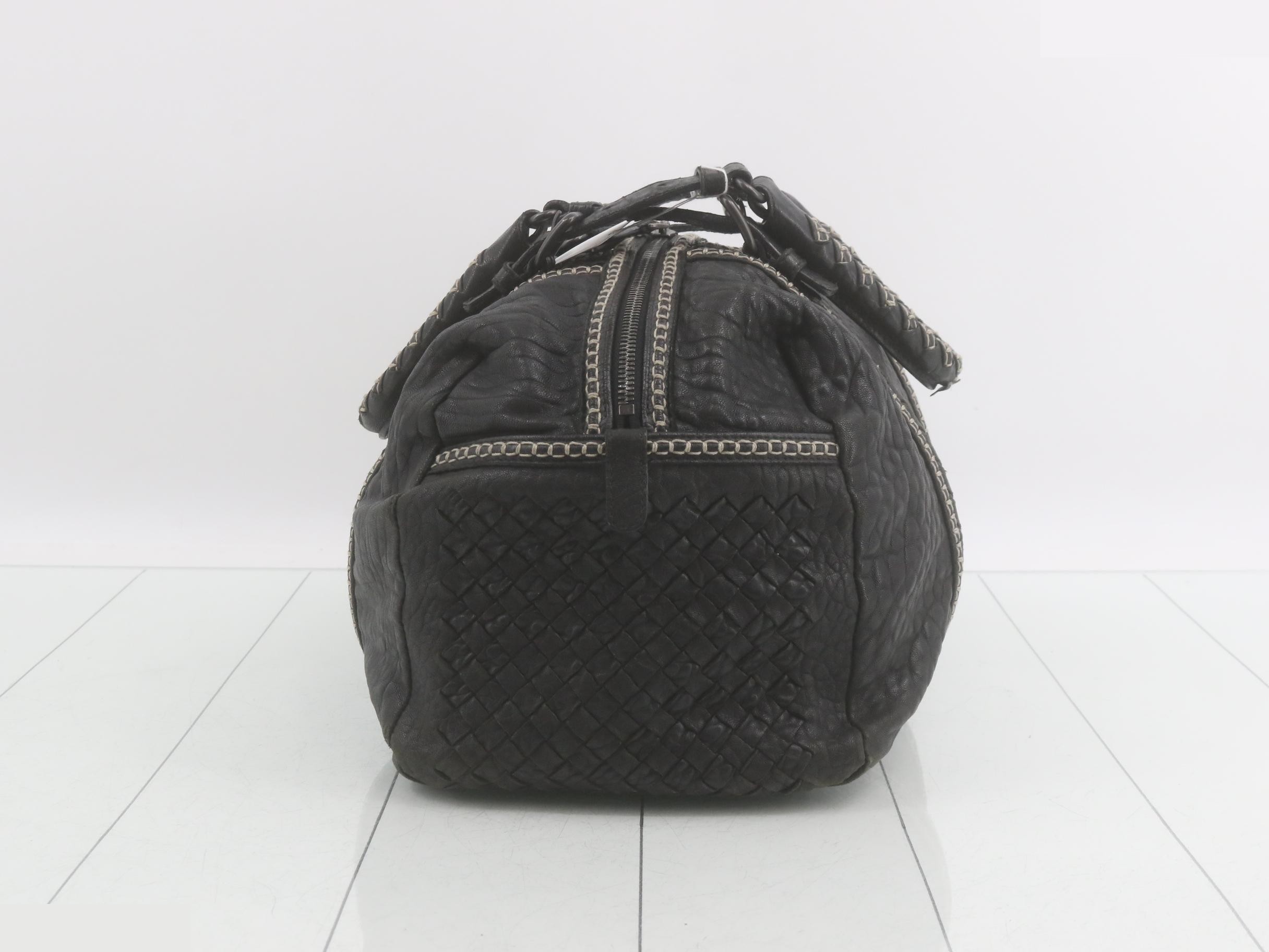 Leather tote bag, black — view 3