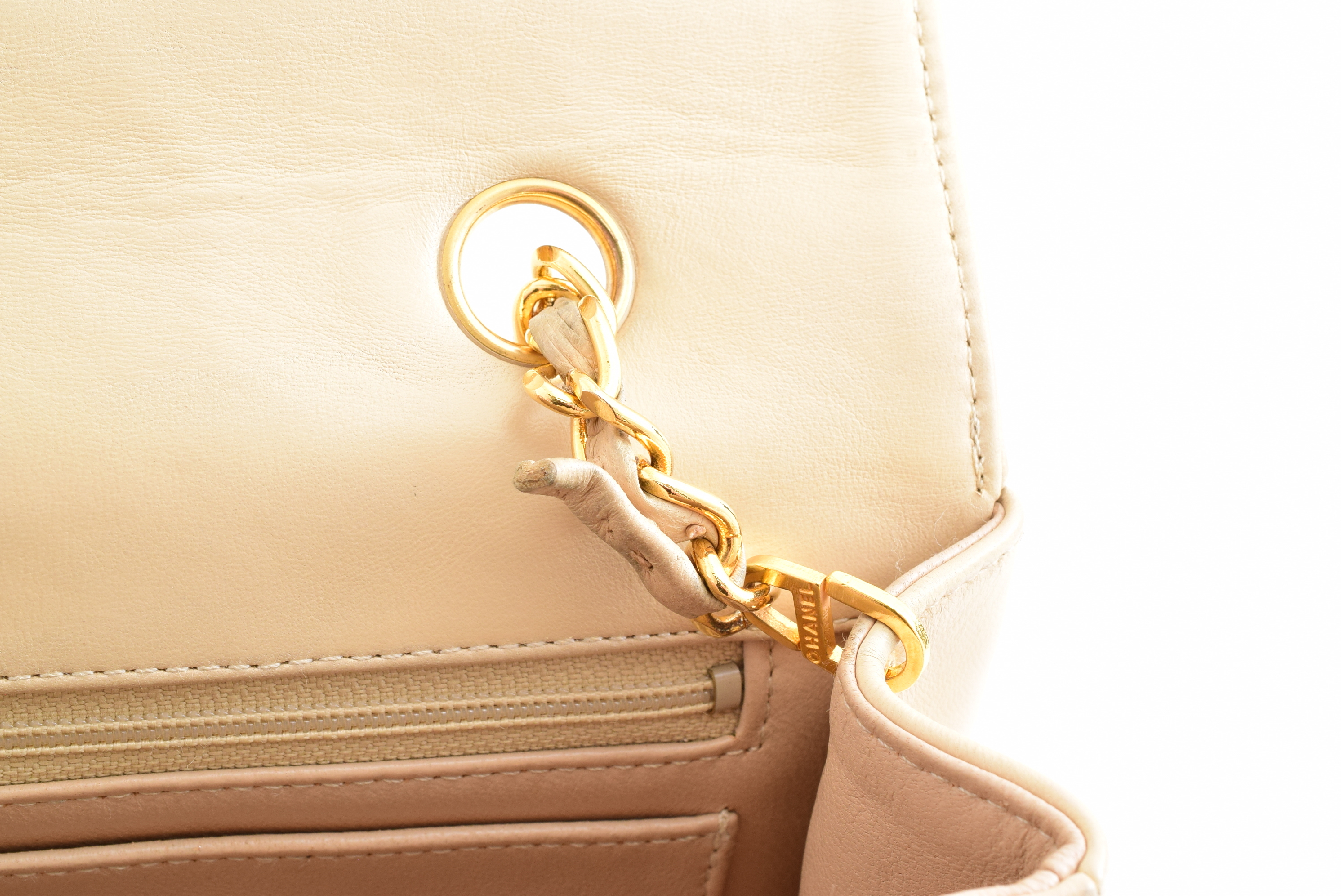 Matelassé Chain Shoulder Bag with Turnlock Closure, Includes Seal and Card. — view 12