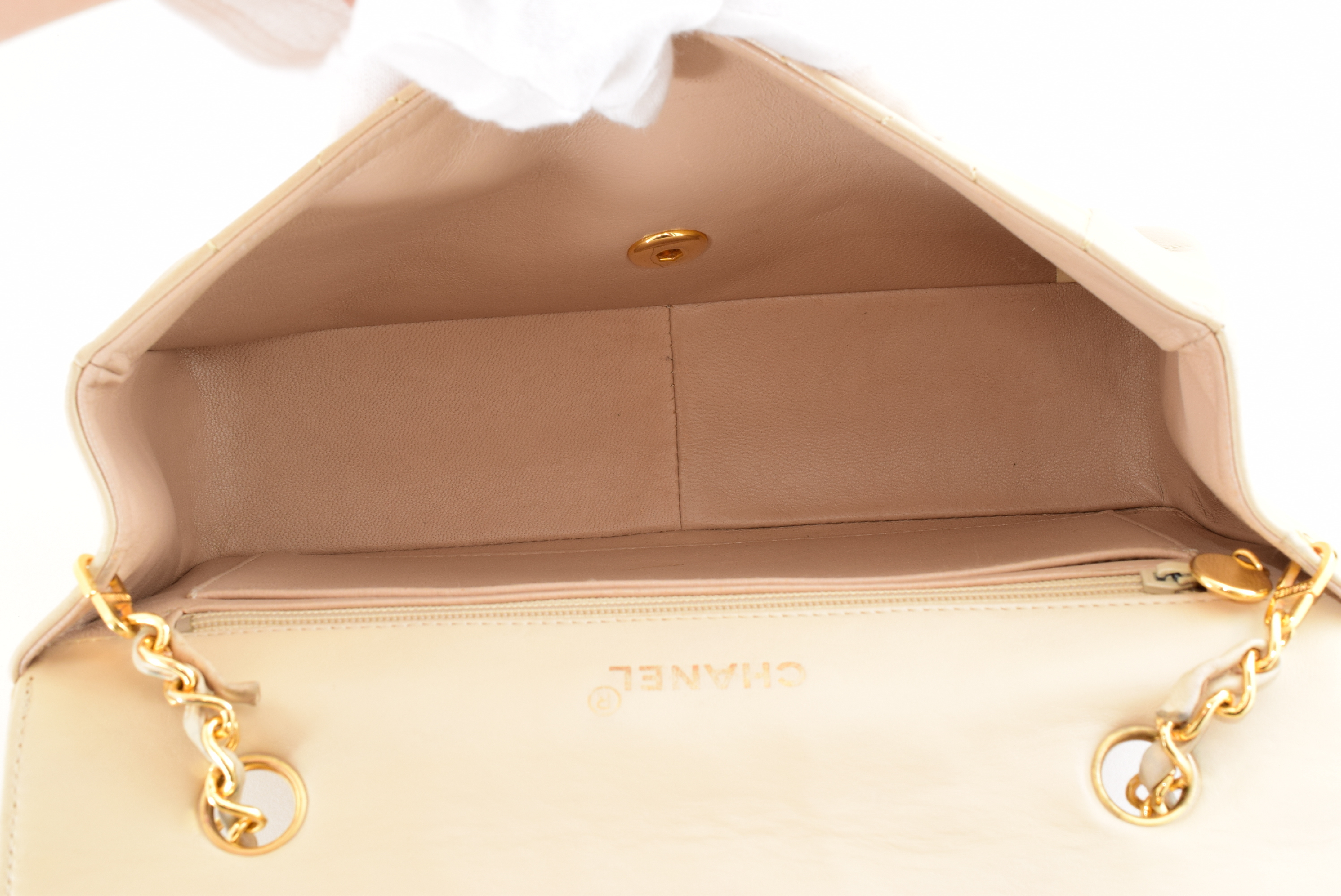 Matelassé Chain Shoulder Bag with Turnlock Closure, Includes Seal and Card. — view 10