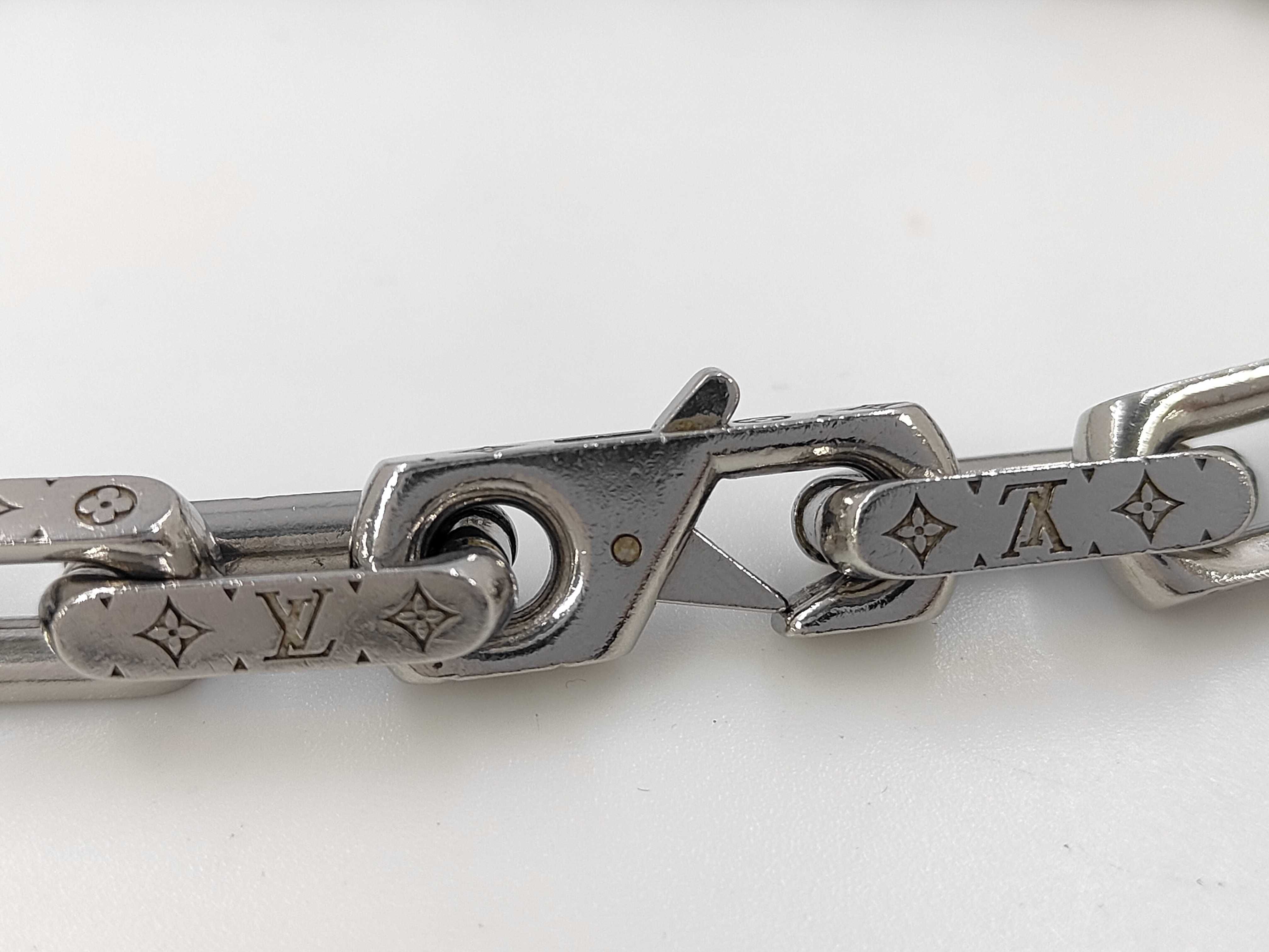 Collier Monogram Chain Silver Necklace — view 3
