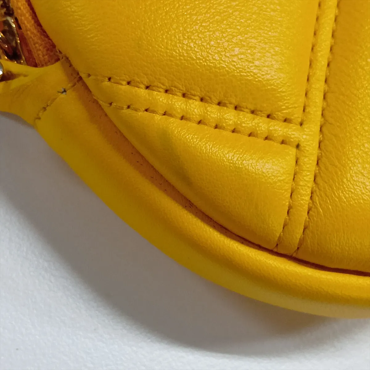Serpenti Cabochon Leather Chain Shoulder Bag, Yellow — view 10