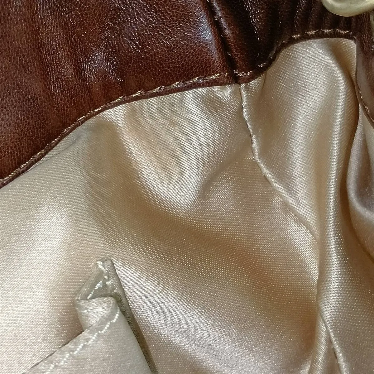 Bubble Quilted Lambskin Chain Shoulder Bag, Brown with Gold Hardware, Item No. 11533043, Series 11 — view 15