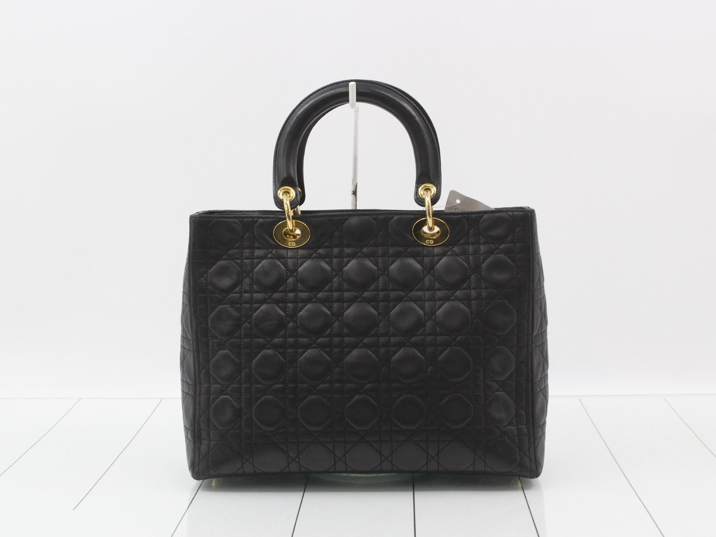 Lady Dior Large Lambskin 2-Way Handbag — view 2