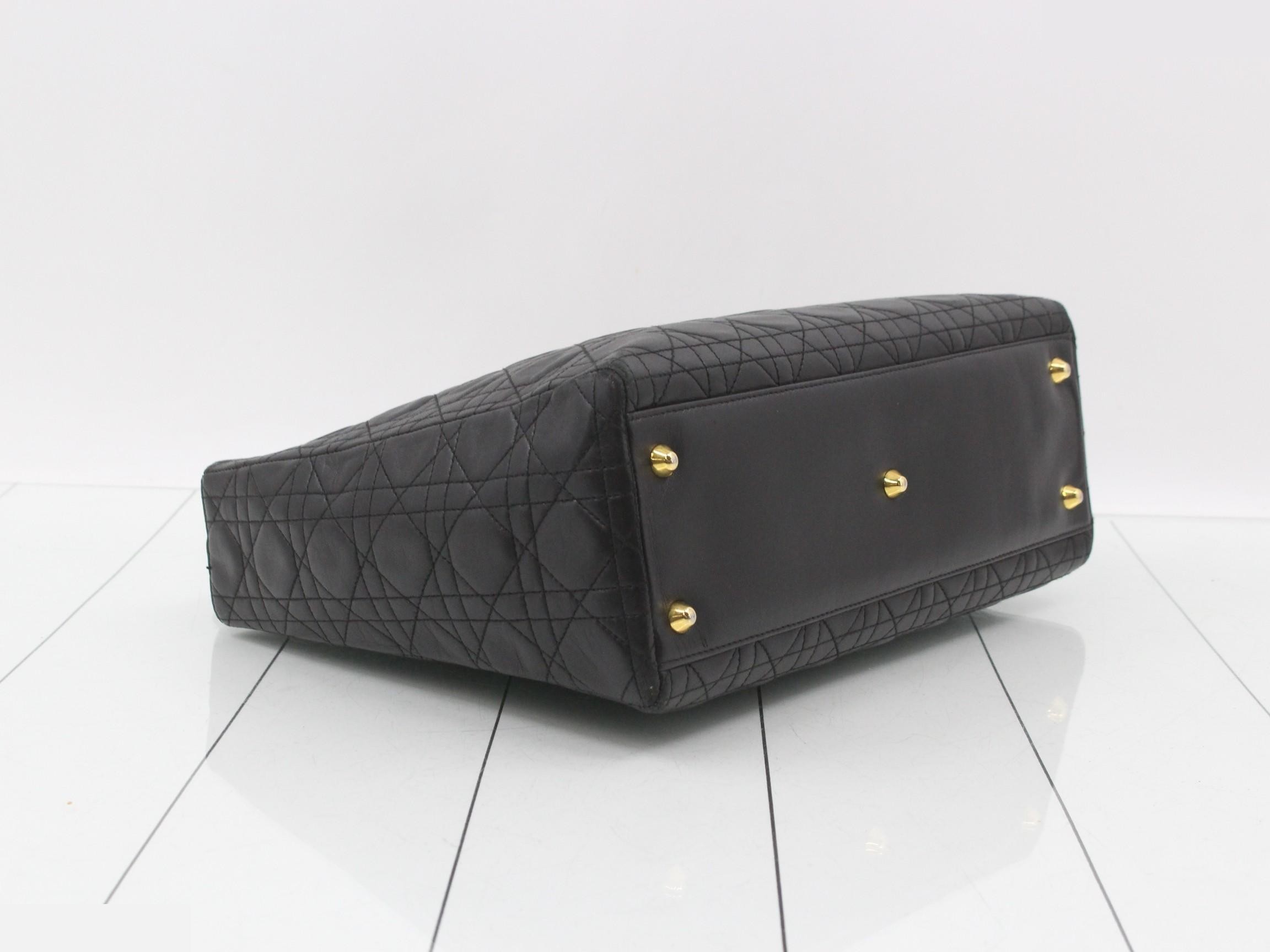 Lady Dior Large Lambskin 2-Way Handbag — view 5